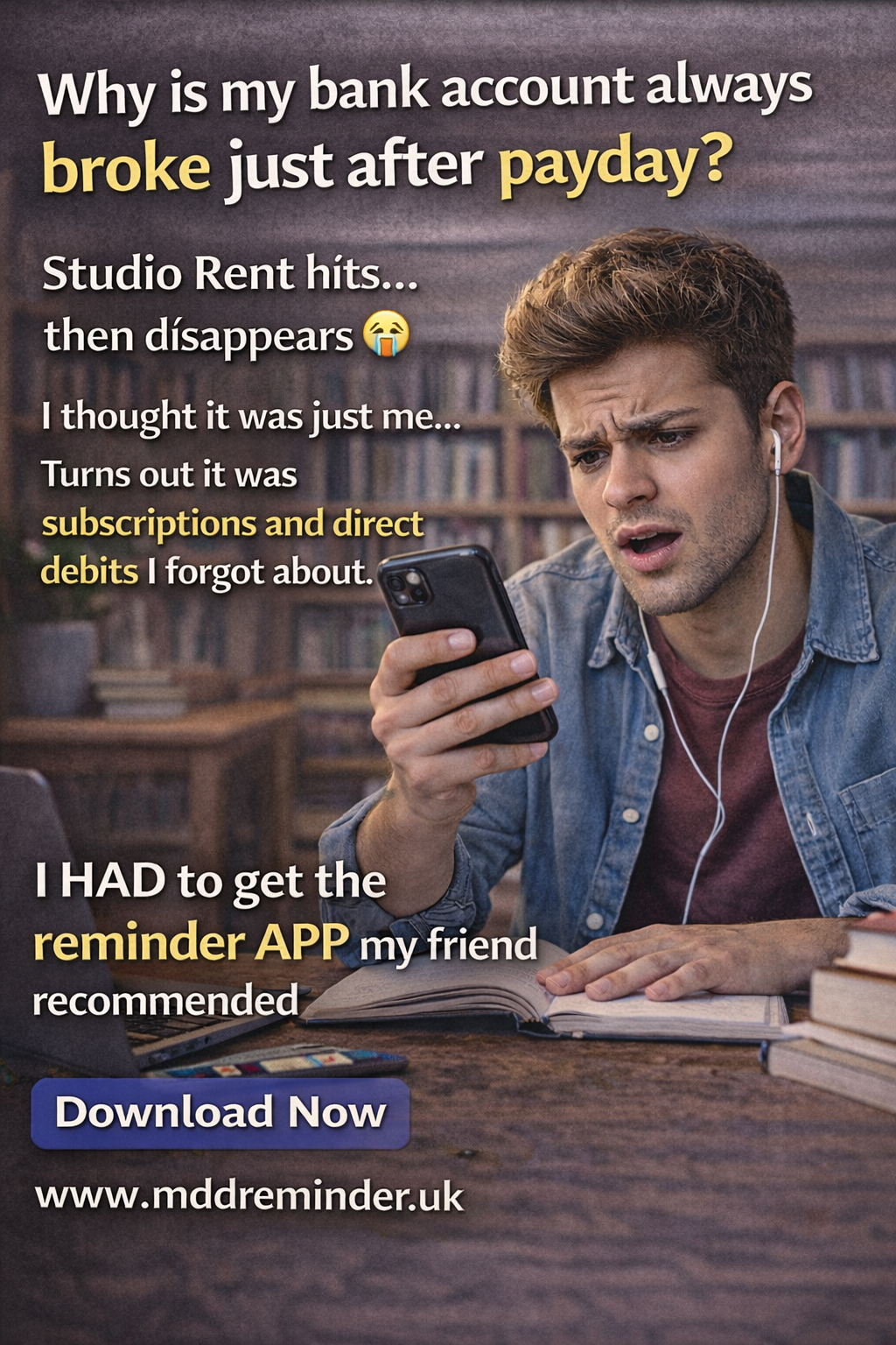 My student loan is all gone, so many subscriptions