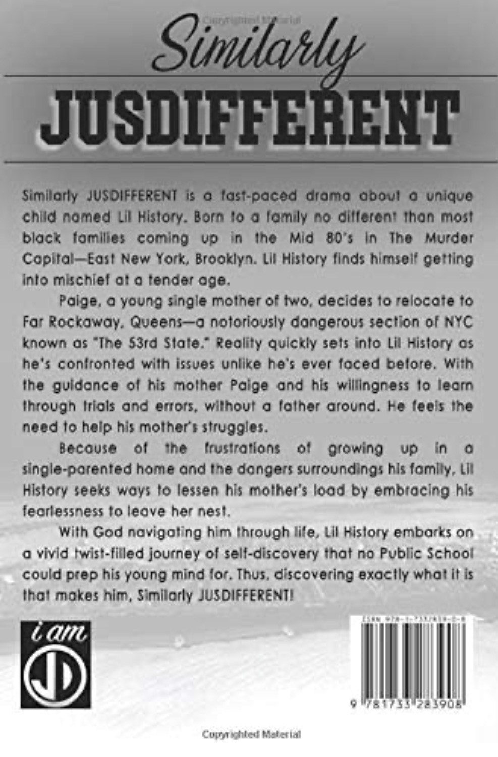 Similarly Jusdifferent Book Cover - Back