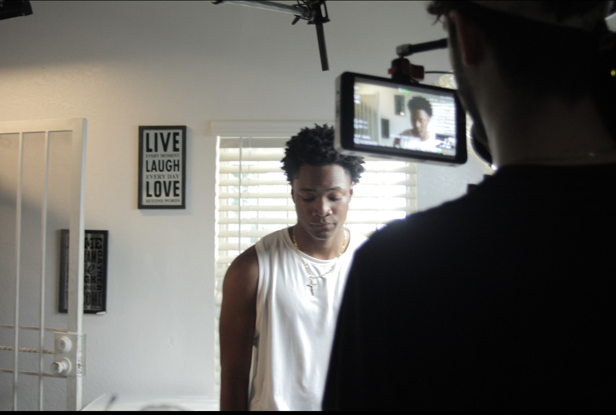 Behind the scenes on set of Pound Cake
