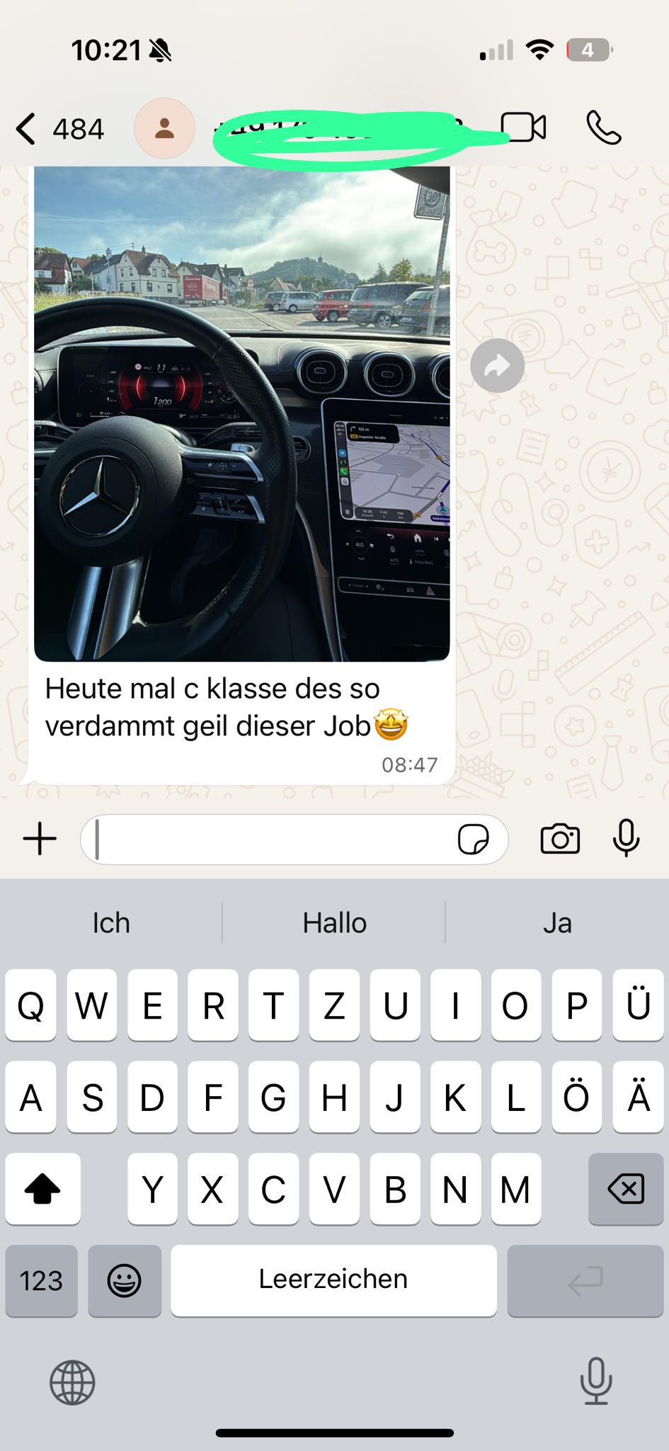 WhatsApp-Stimme: Mercedes C-Klasse