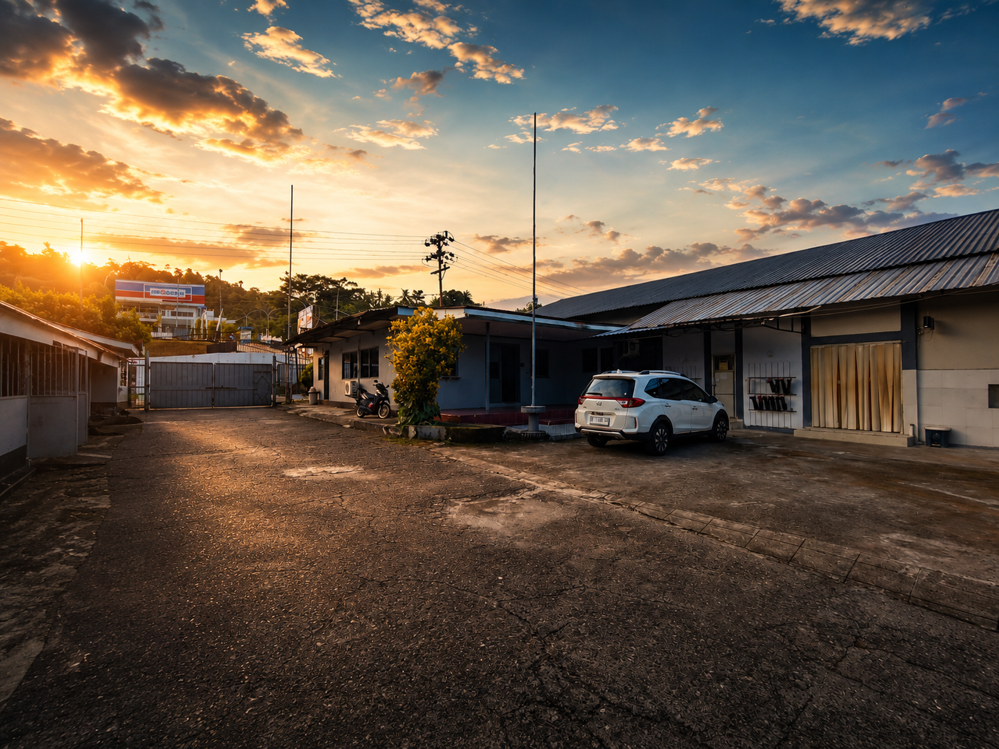 ASSIK office in Ambon at sunset