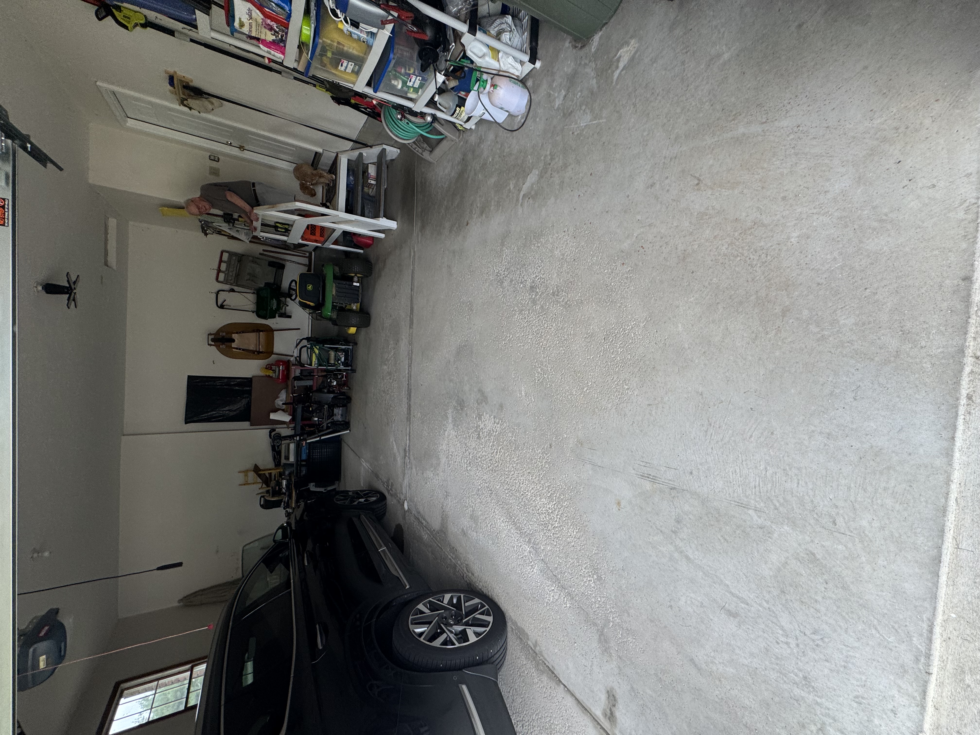 Garage Floor - Before Epoxy