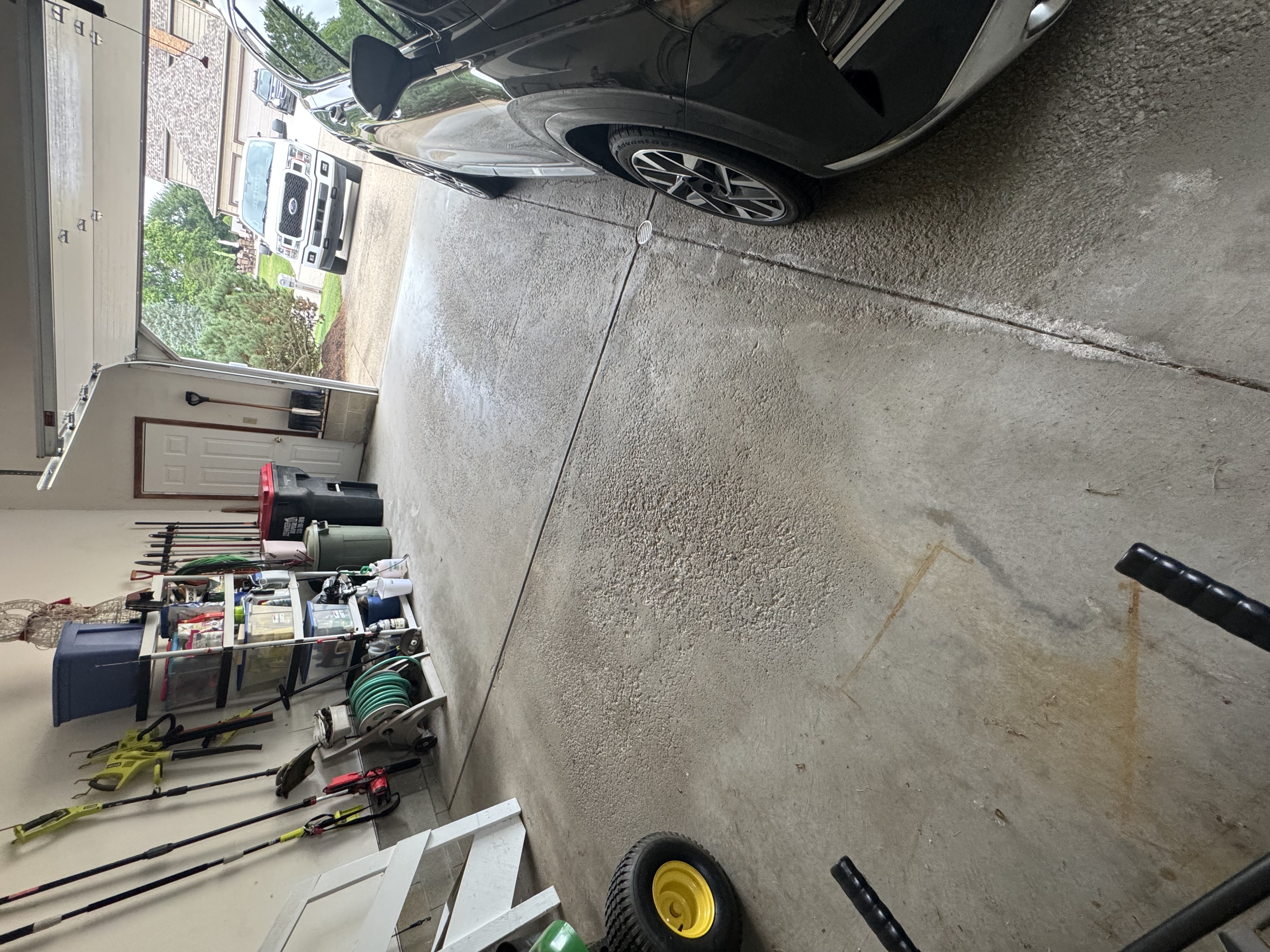 Garage Floor - Before Treatment