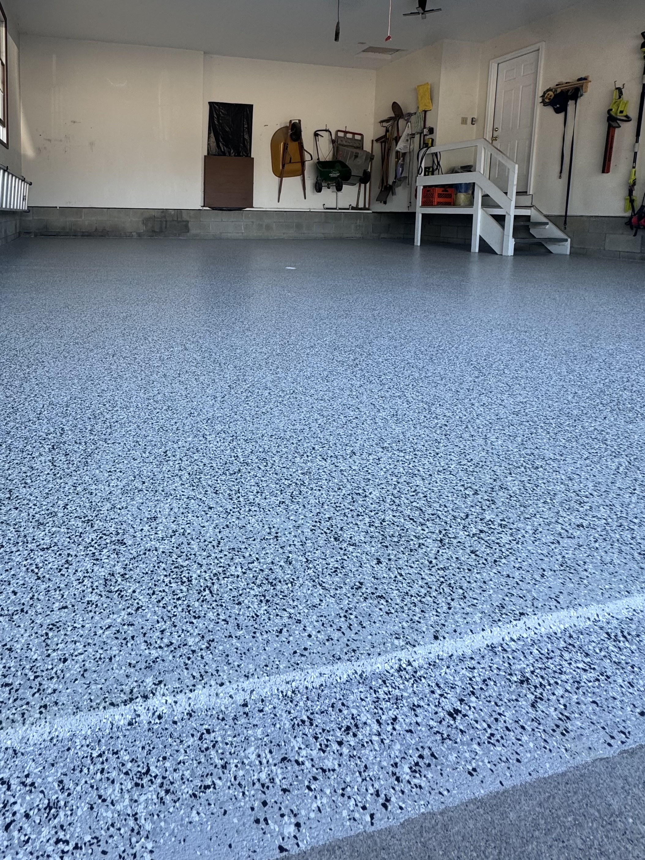 Epoxy Floor - Full Garage View