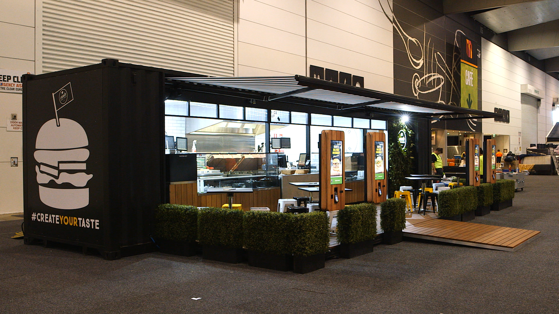 Container burger restaurant — #CreateYourTaste