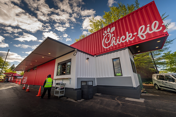 Chick-fil-A modular container restaurant
