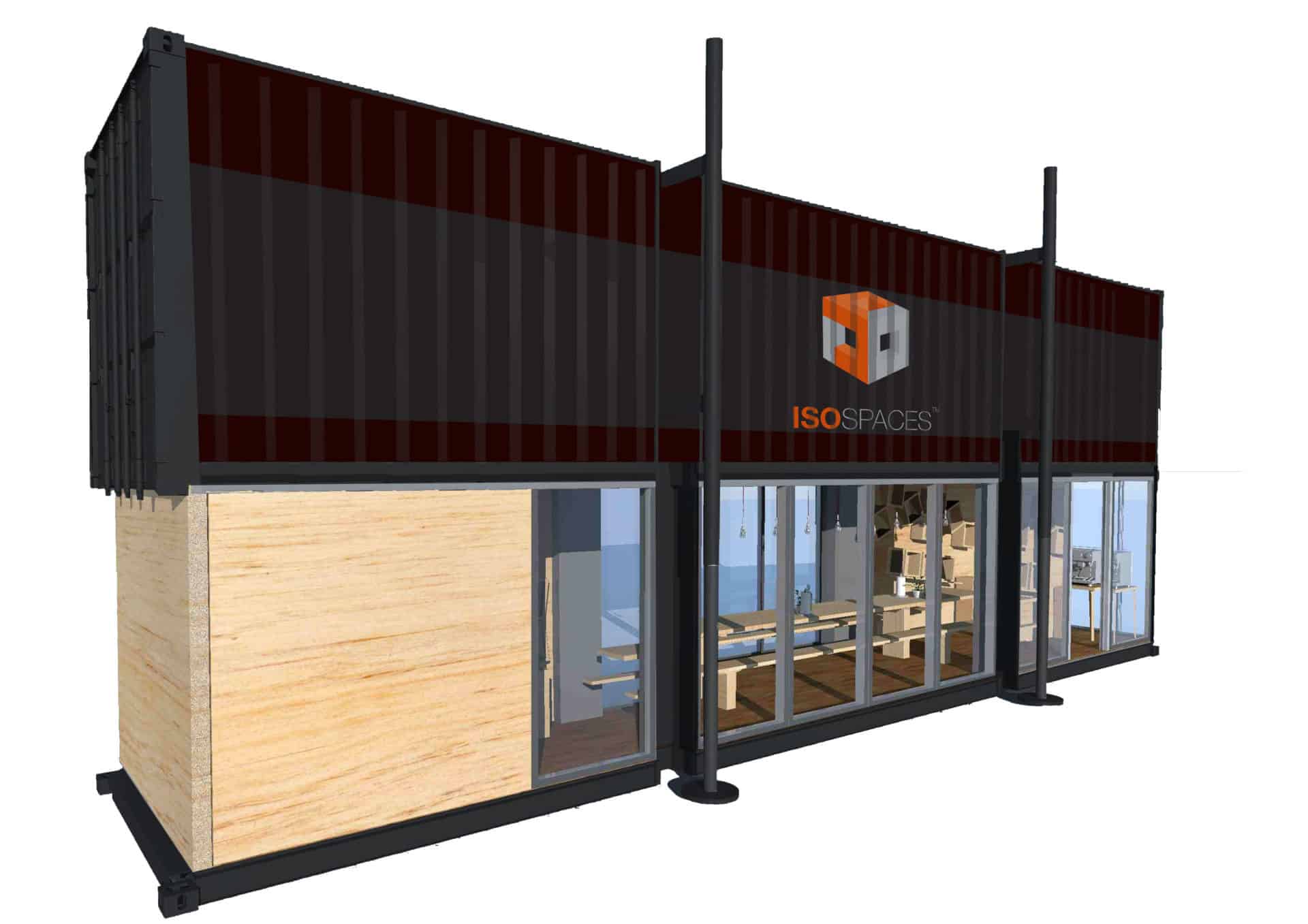 Black Box container bar with counter seating