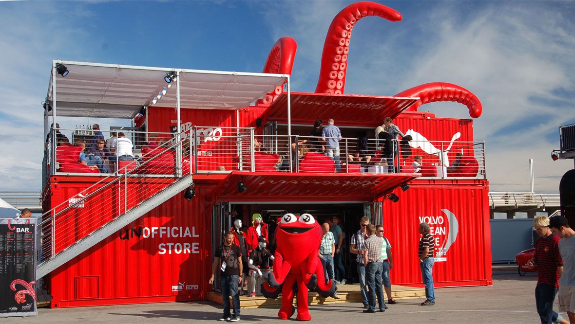 Puma Pavilion — multi-level container retail activation