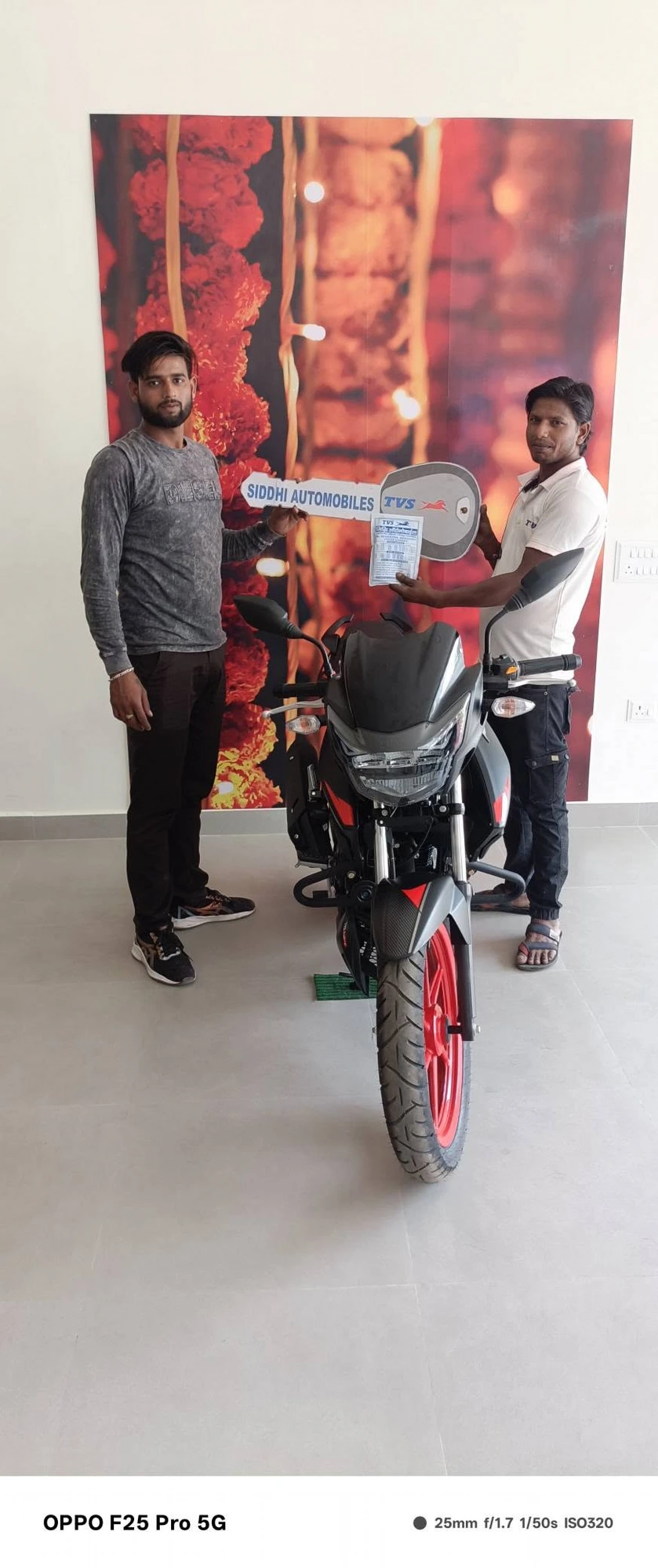 Apache RTR takes off with its new rider.