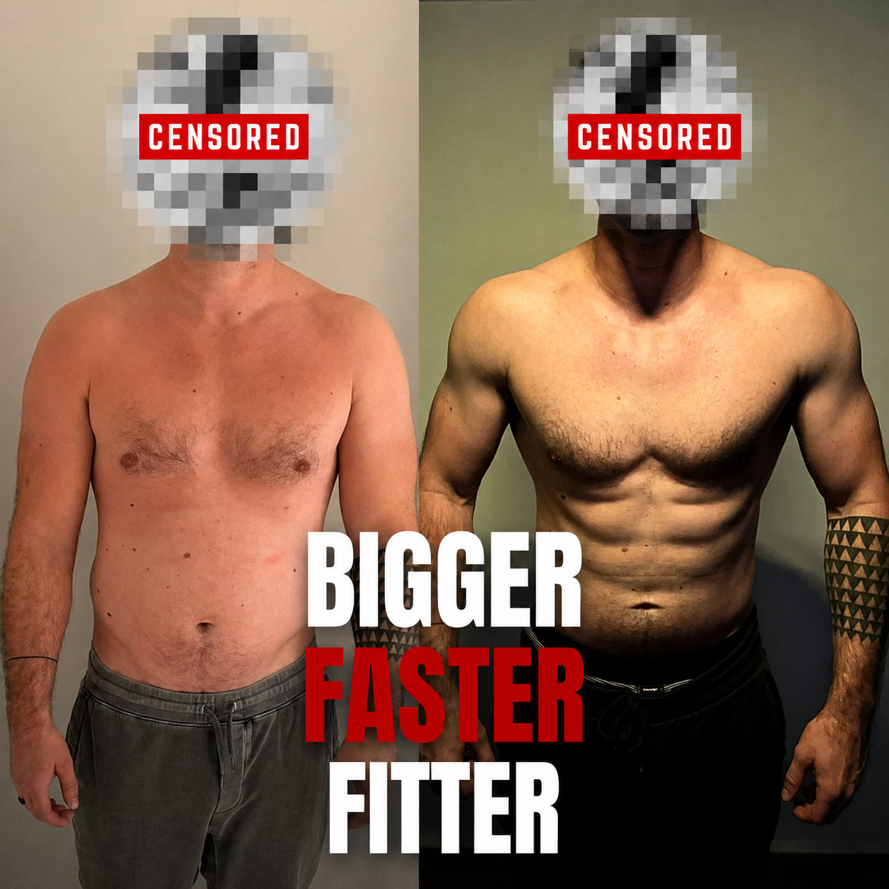 Bigger · Faster · Fitter