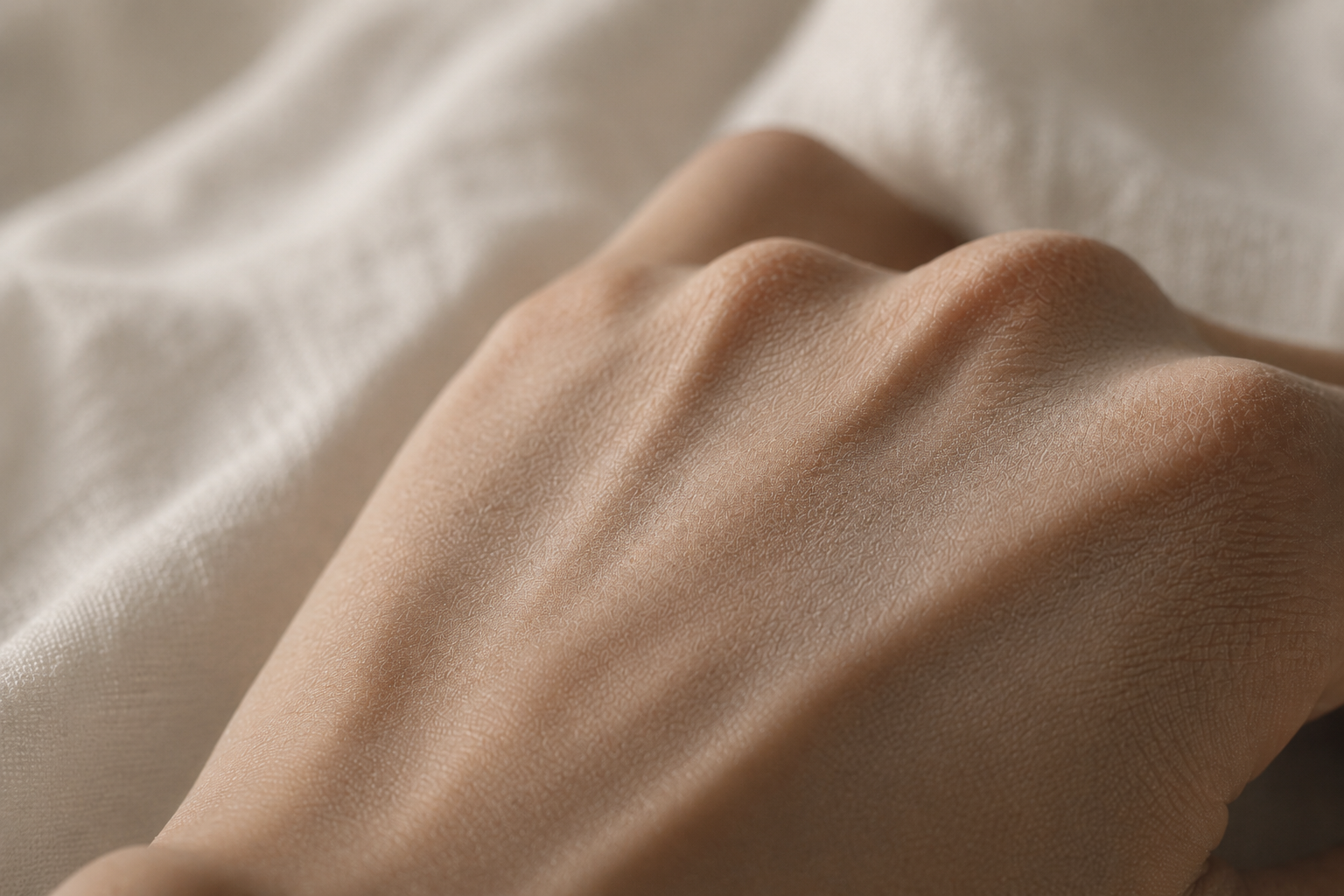 The quiet physics of dry-touch.