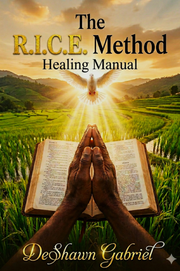 The R.I.C.E. Method Healing Manual — book cover by DeShawn Gabriel