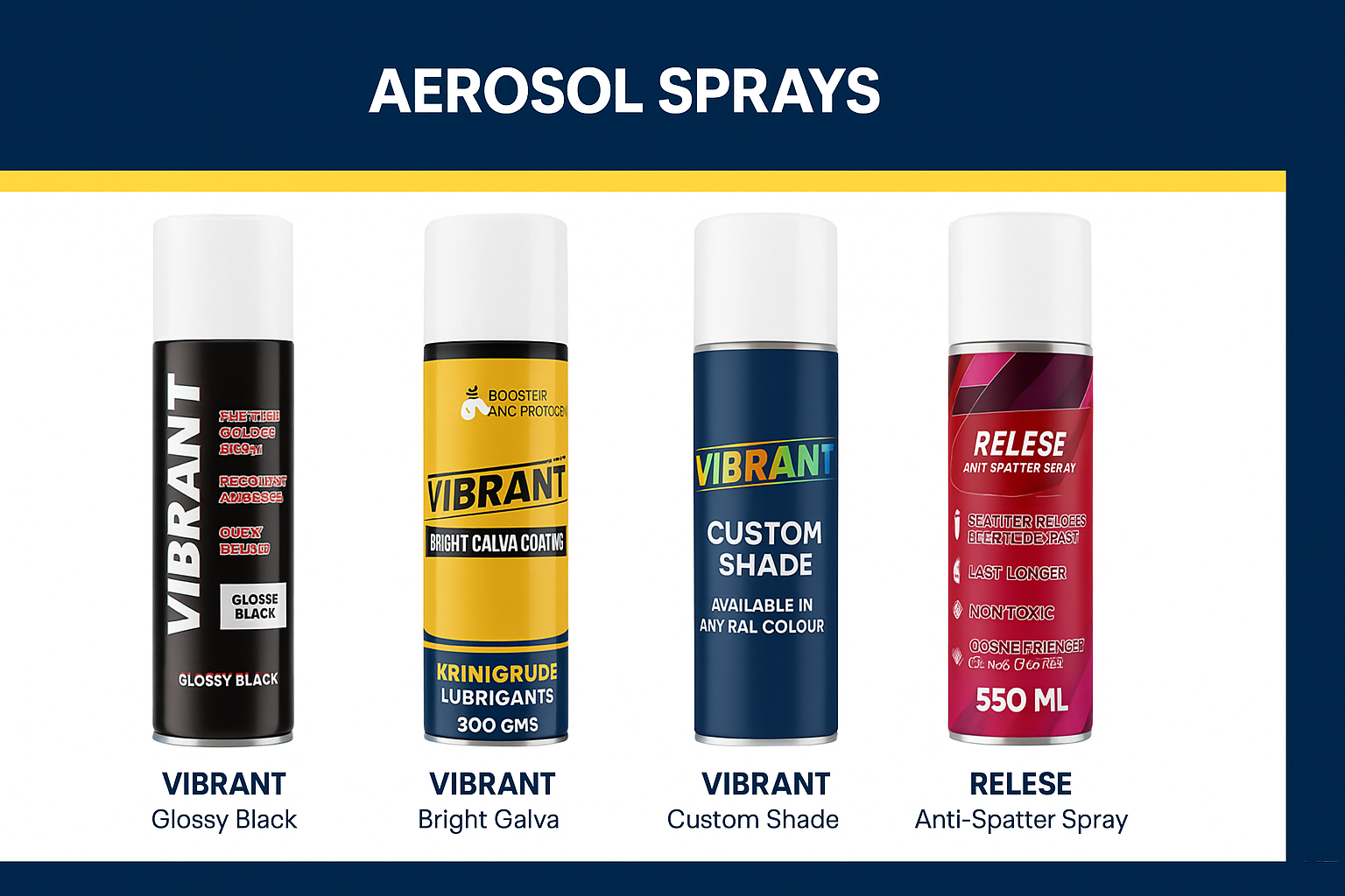 AEROSOL SPRAYS - Product Range