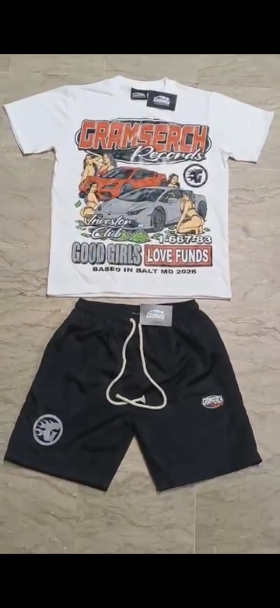 Gramserch Records Short Set — Black