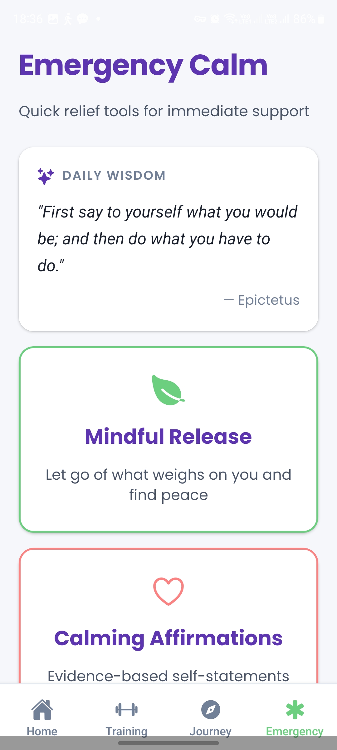 Mind Armor Emergency Calm Feature - Instant Stress Relief Tools