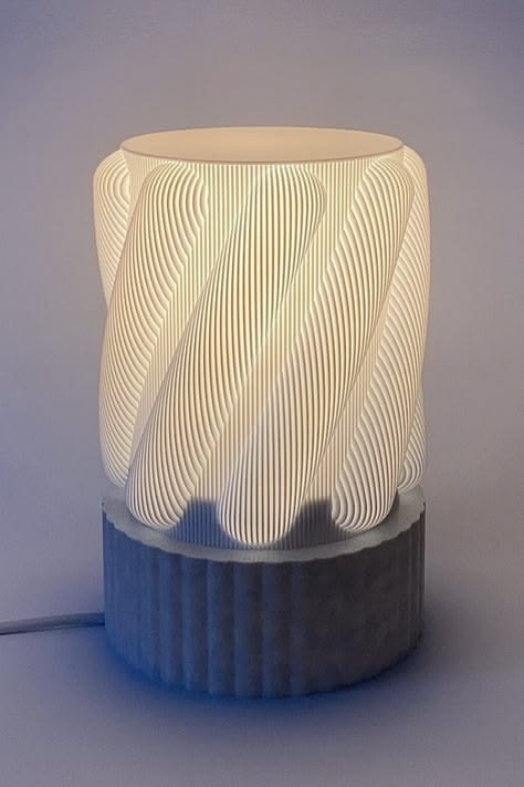 Spiral Ribbed Ambient Lamp