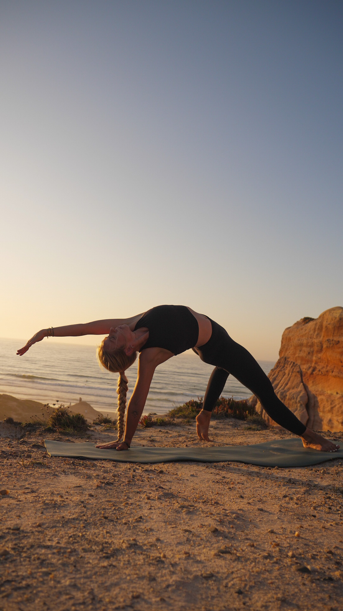 Yoga in Baleal at sunset