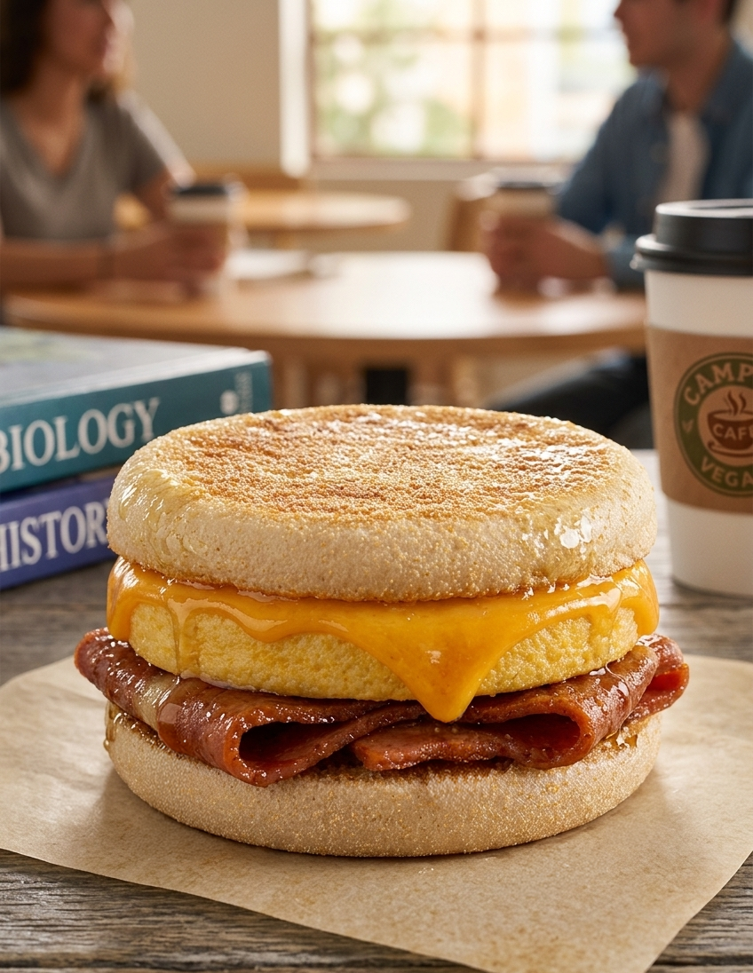 Plant-based breakfast sandwich