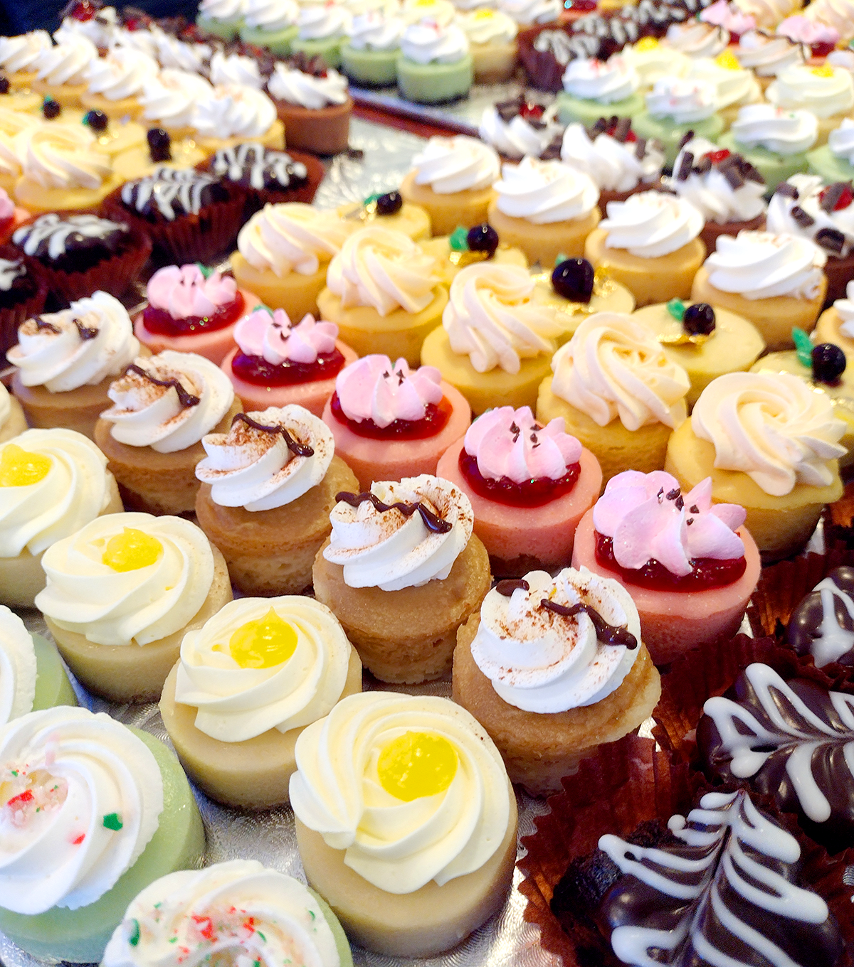 Assortment of mini vegan pastries and dessert bites