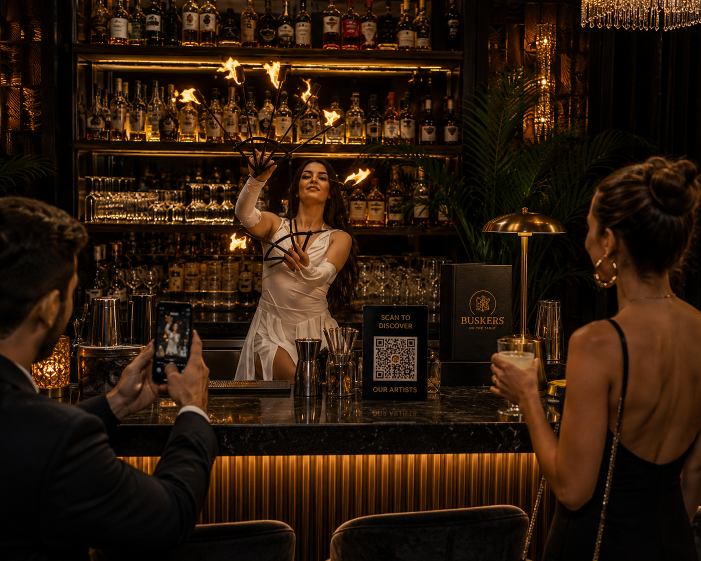 Live entertainment in a luxury venue
