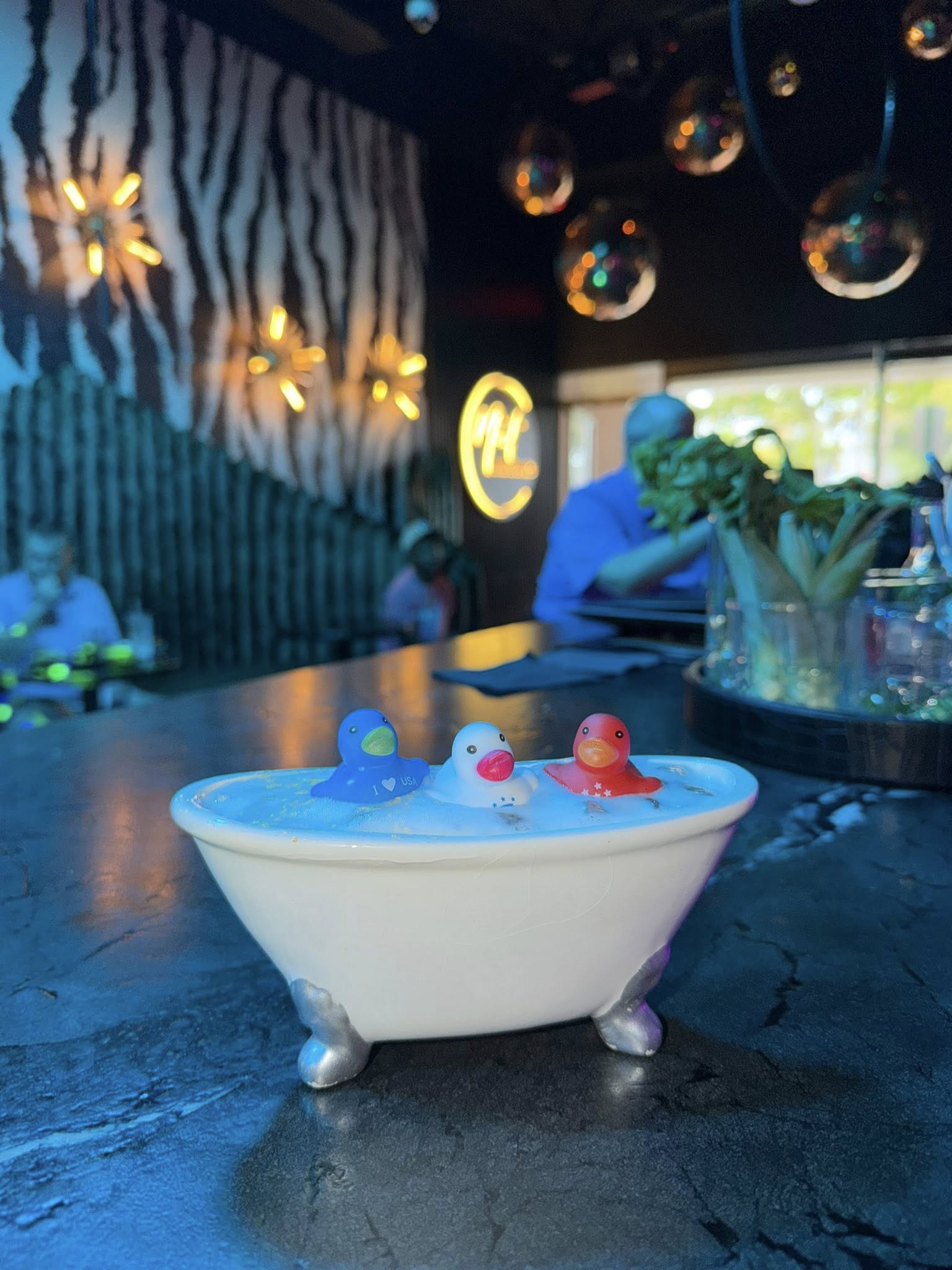 Signature bathtub cocktail