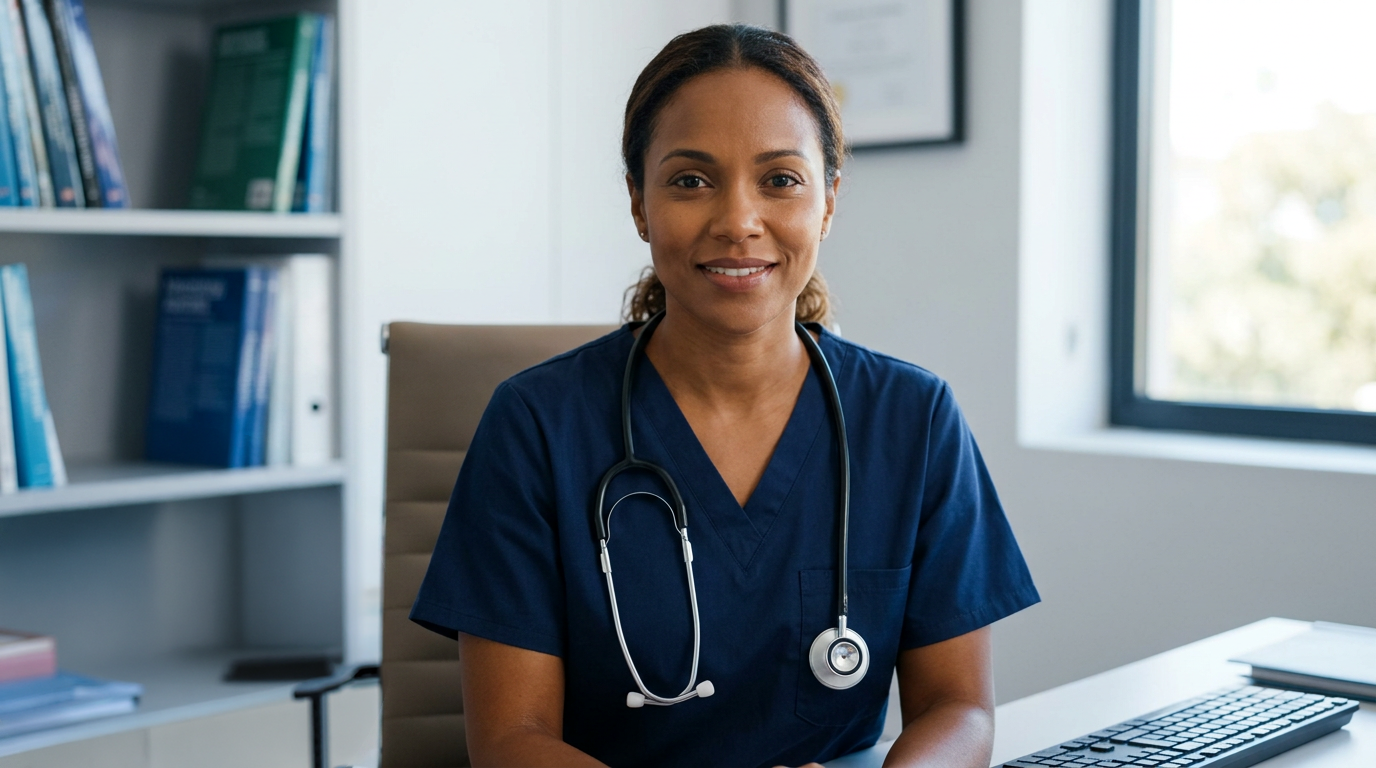 Doctor providing telehealth consultation