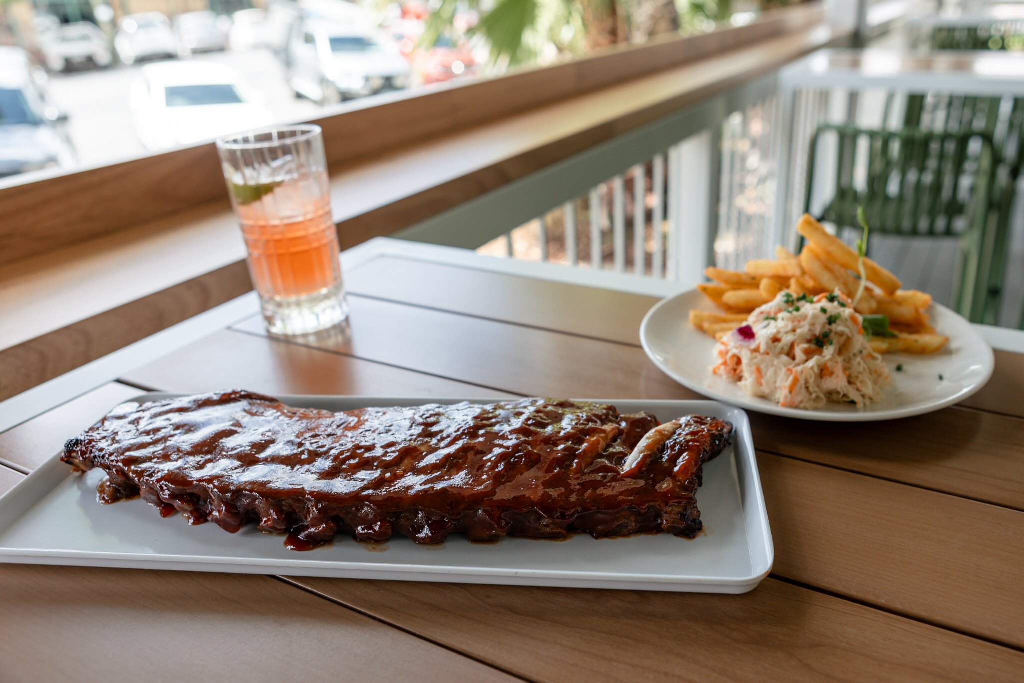 BBQ Ribs with Coleslaw