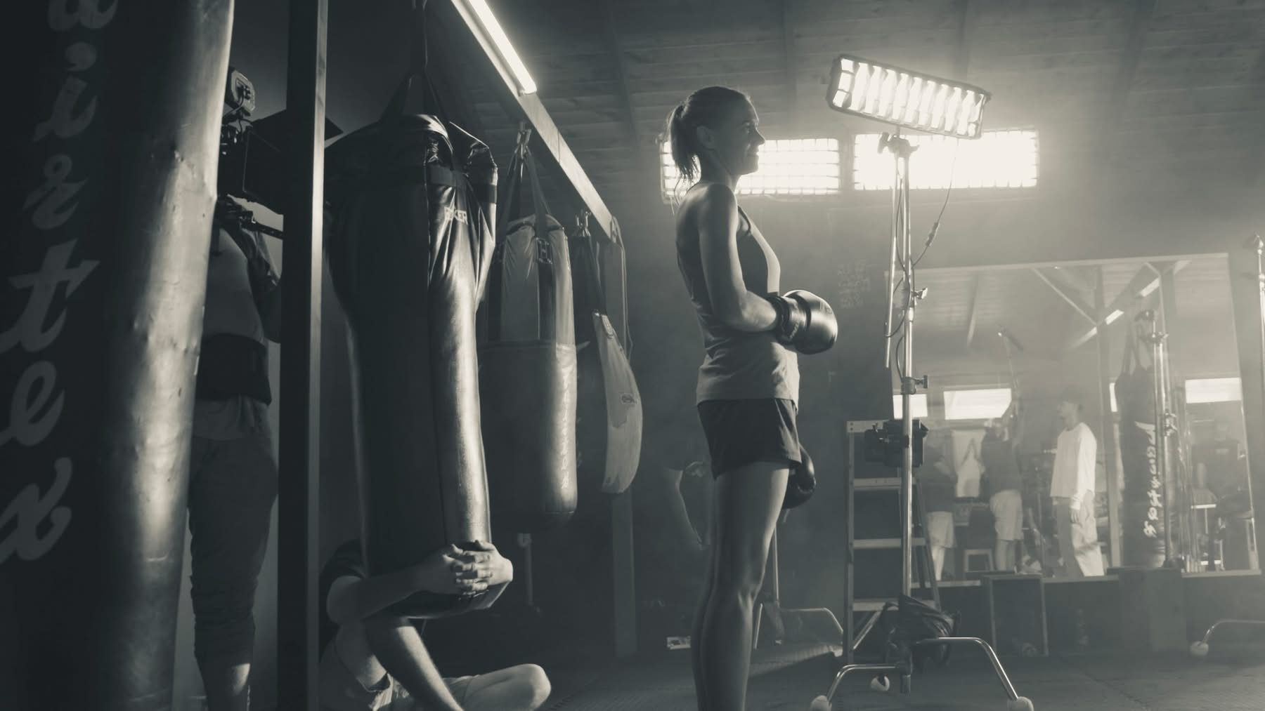 Fighter · rim light from stage right