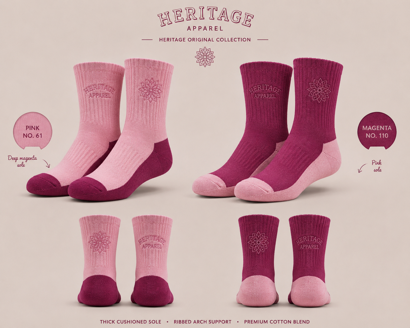 Signature Socks — Pinkle + Pinky Bar
