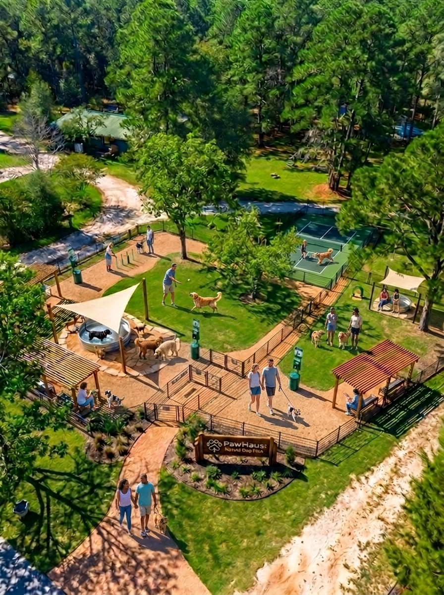 The Dog Park · from above