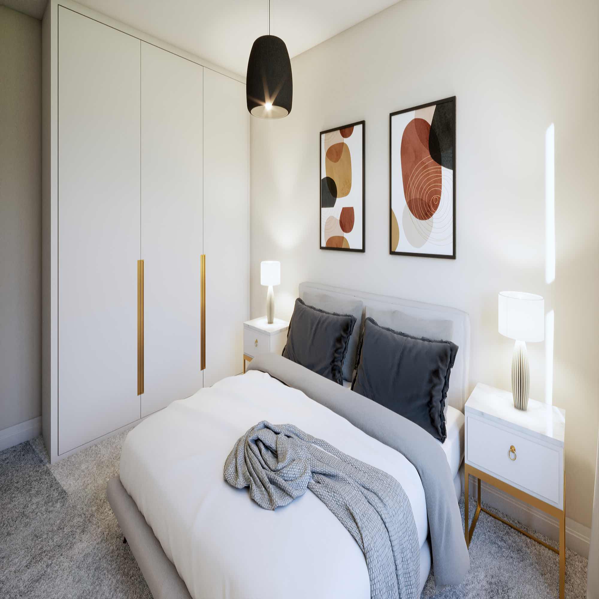 Virtual staging - bedroom render