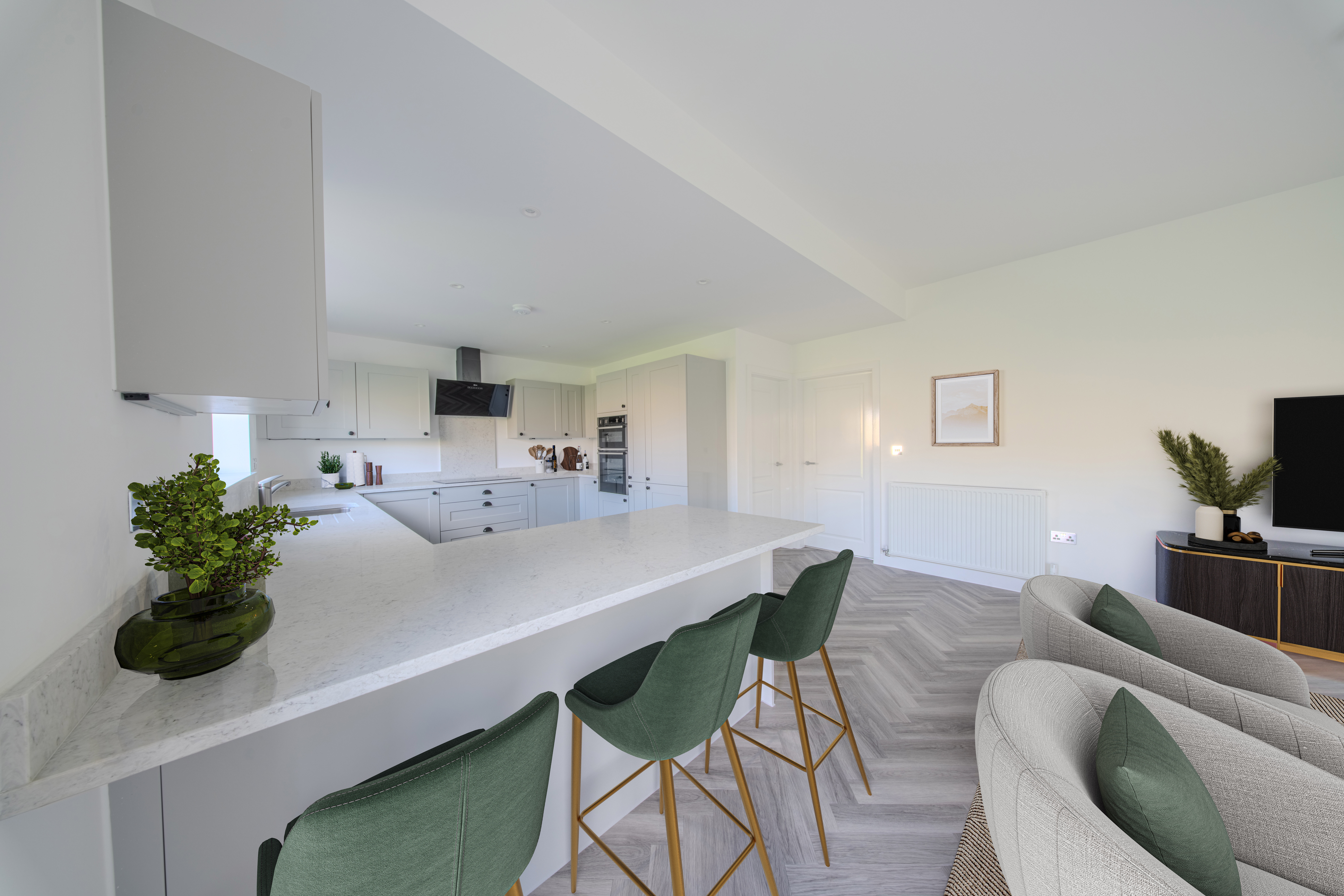 Kitchen after virtual staging by The Secret Seller