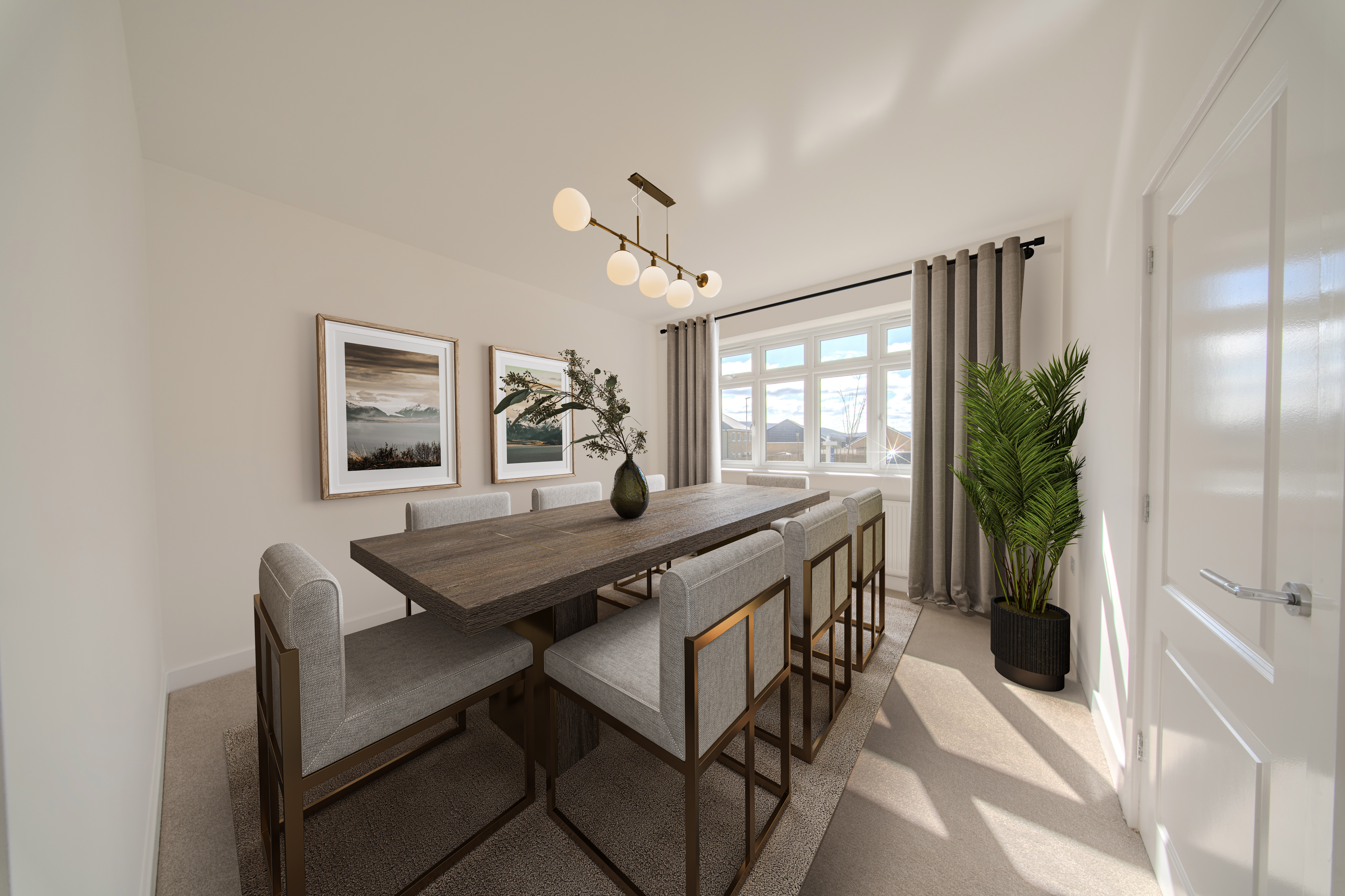 Dining Room after virtual staging by The Secret Seller