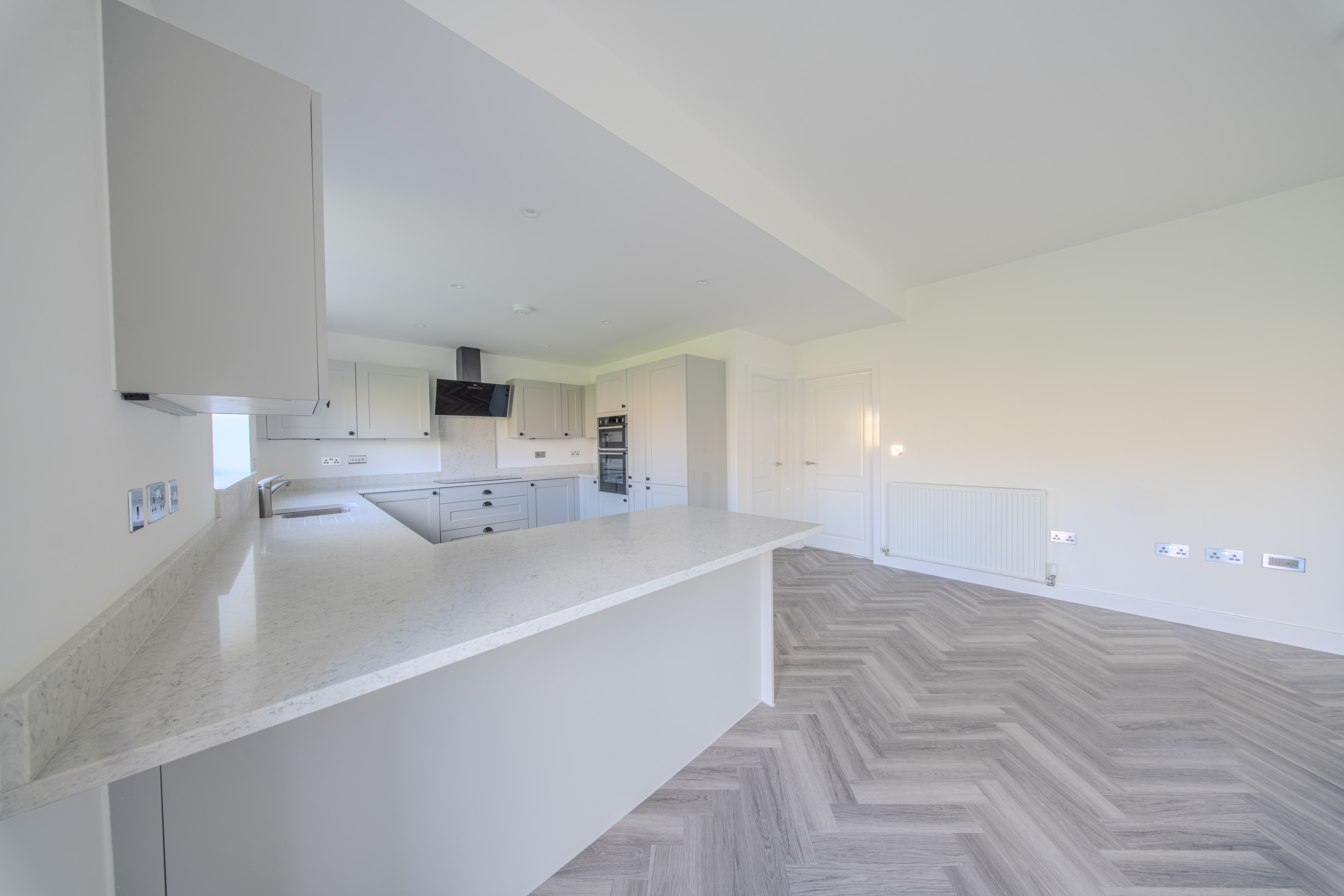 Kitchen before virtual staging