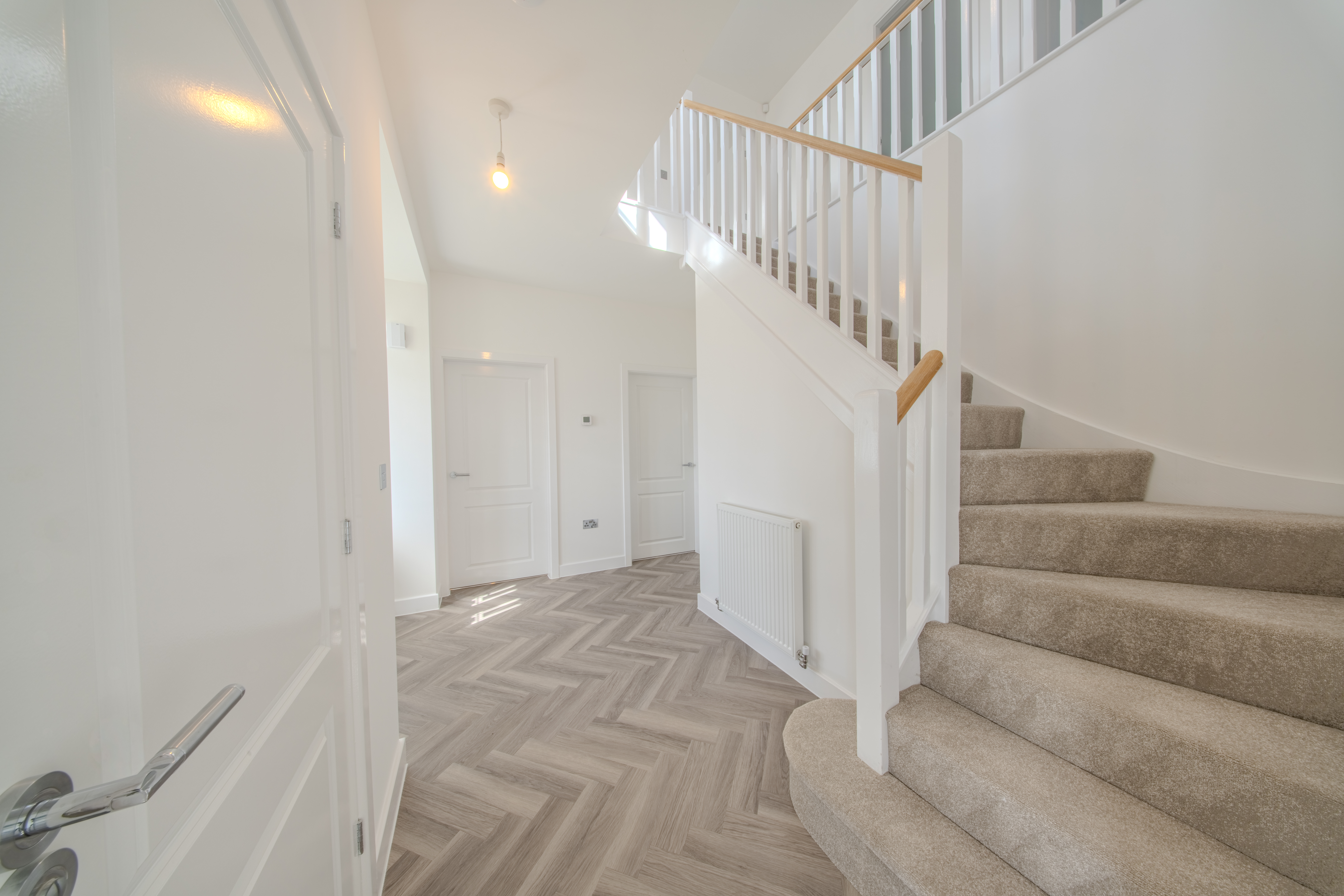 Hallway before virtual staging