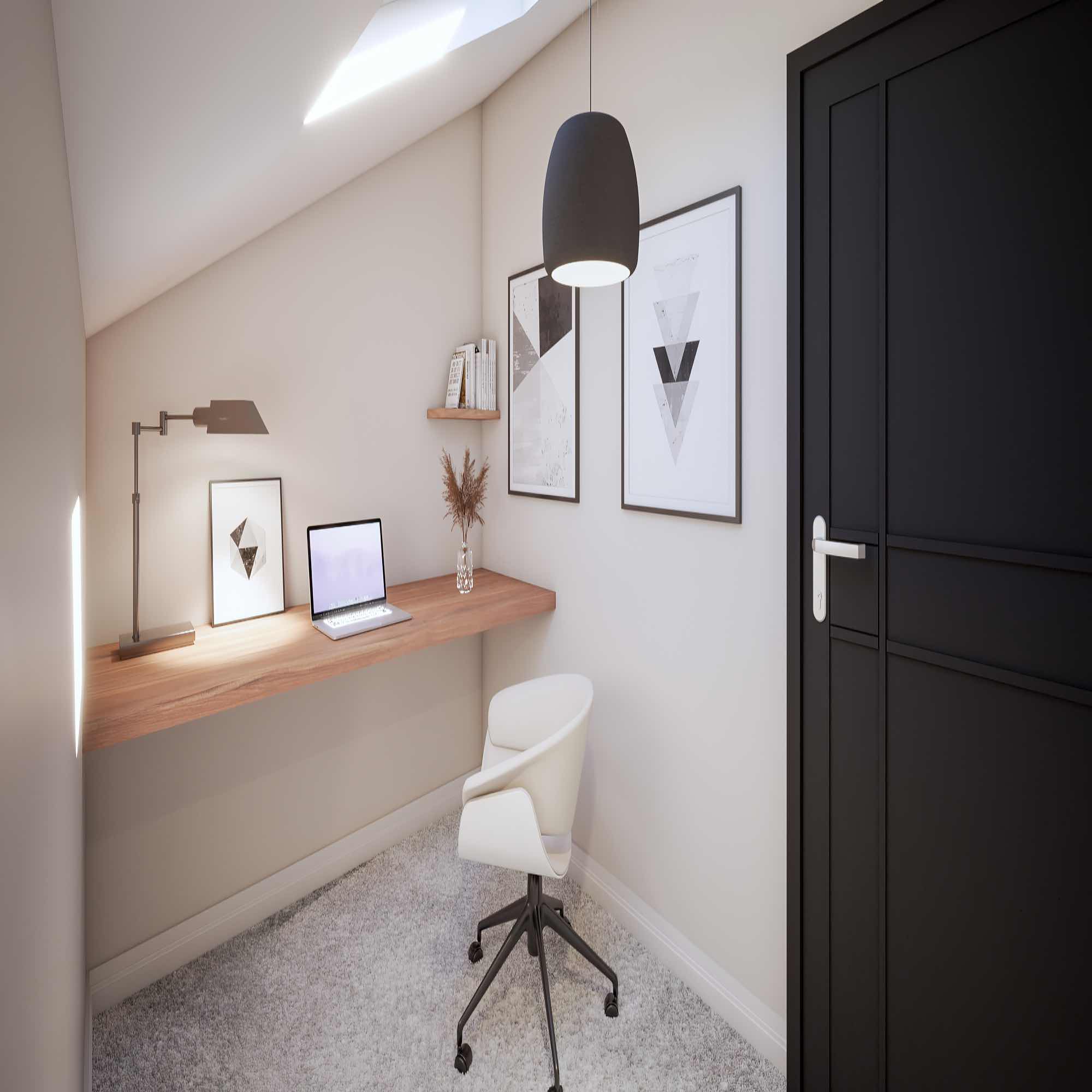 Virtual staging - office render