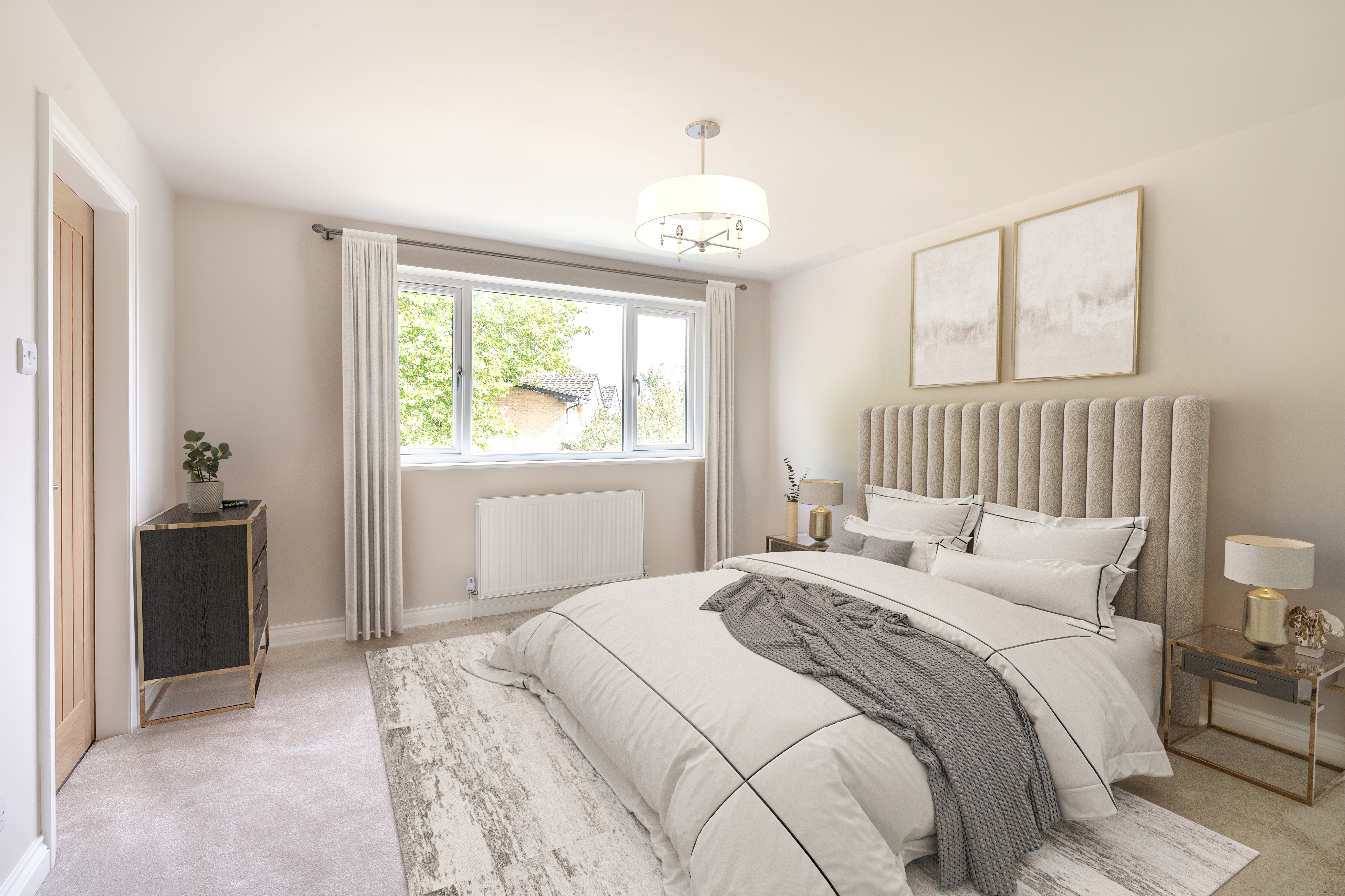 Beautifully staged bedroom by The Secret Seller