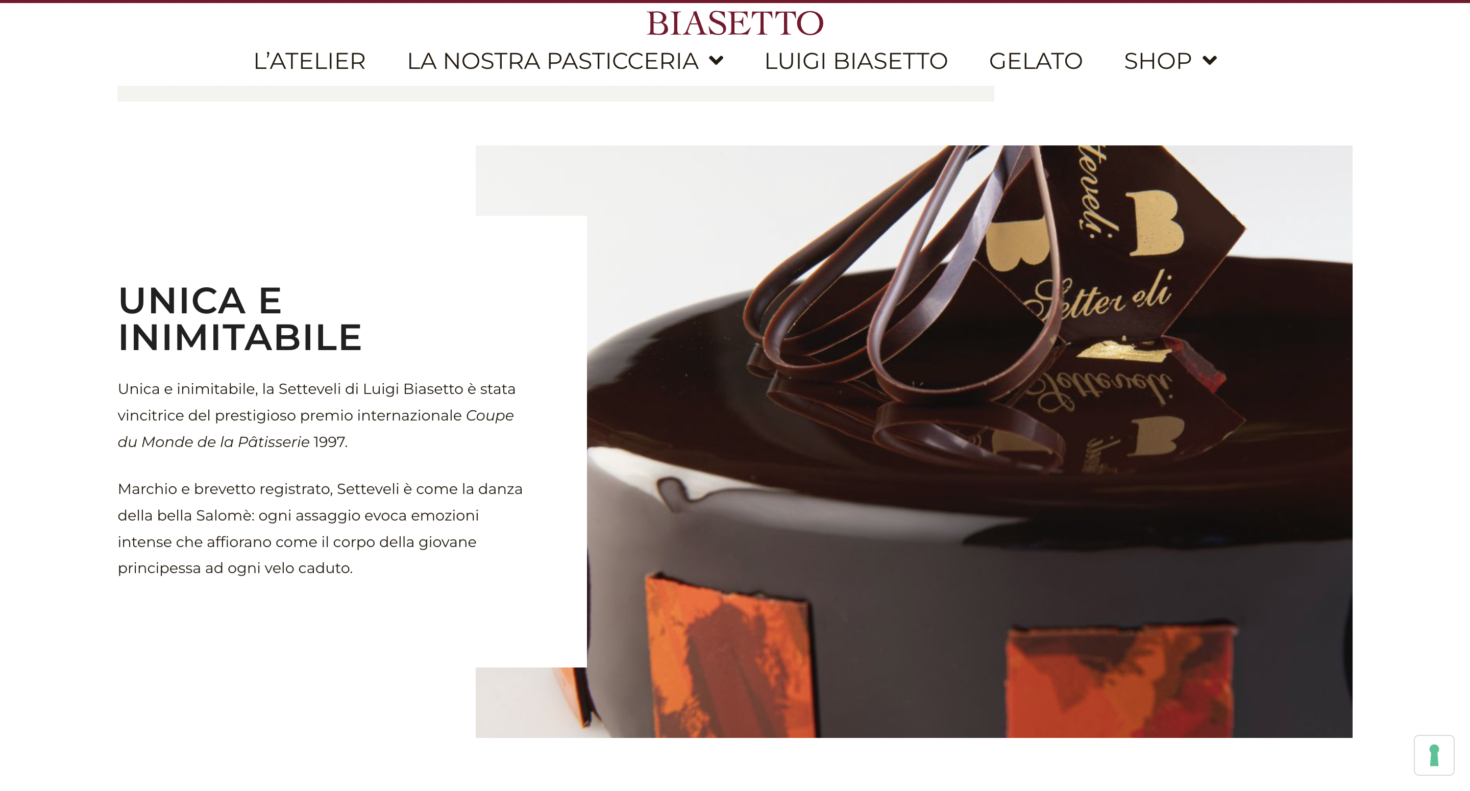 Biasetto — Setteveli, unica e inimitabile (e-commerce screenshot)