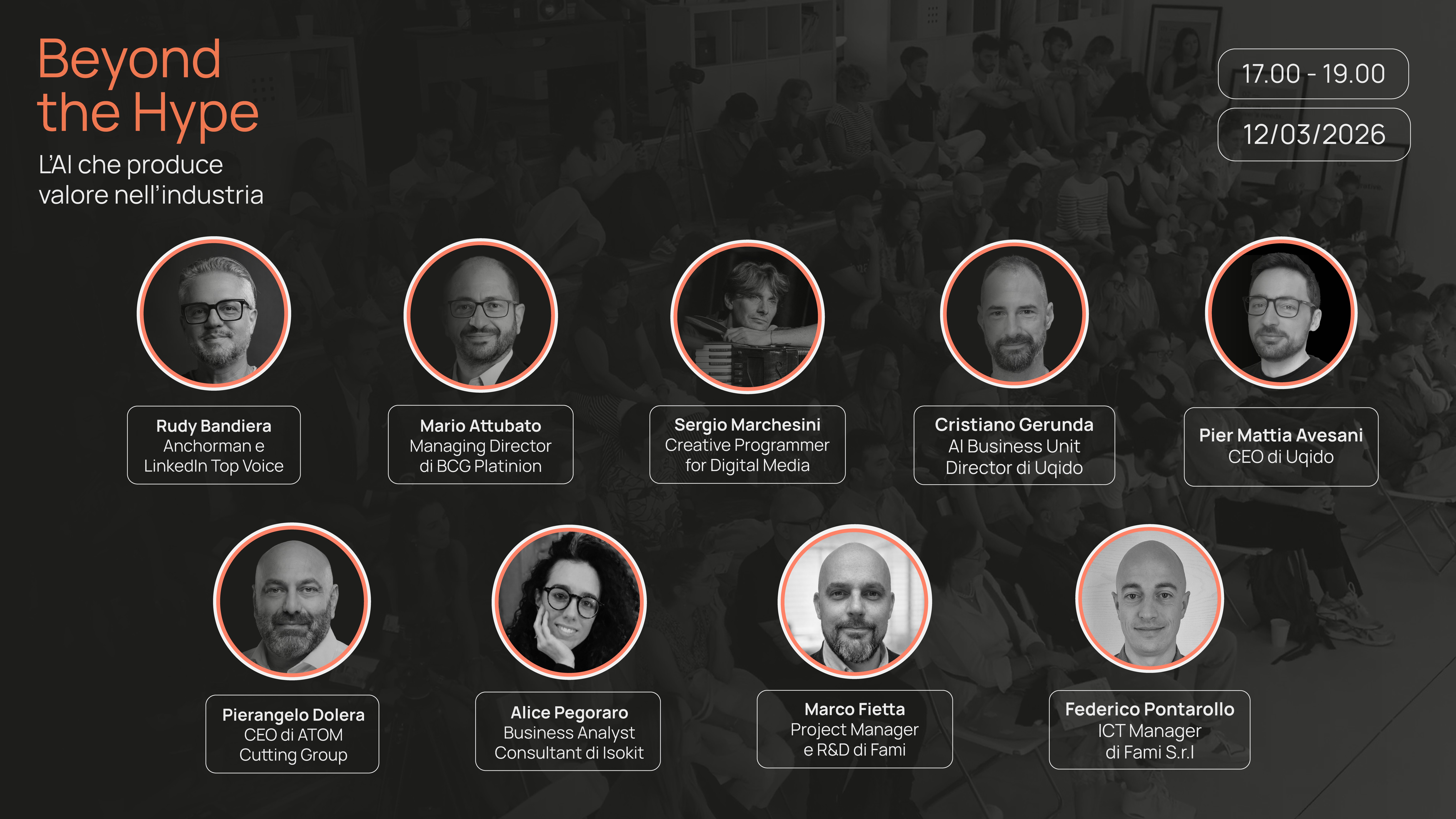 Beyond the Hype — 9 speaker dell'evento