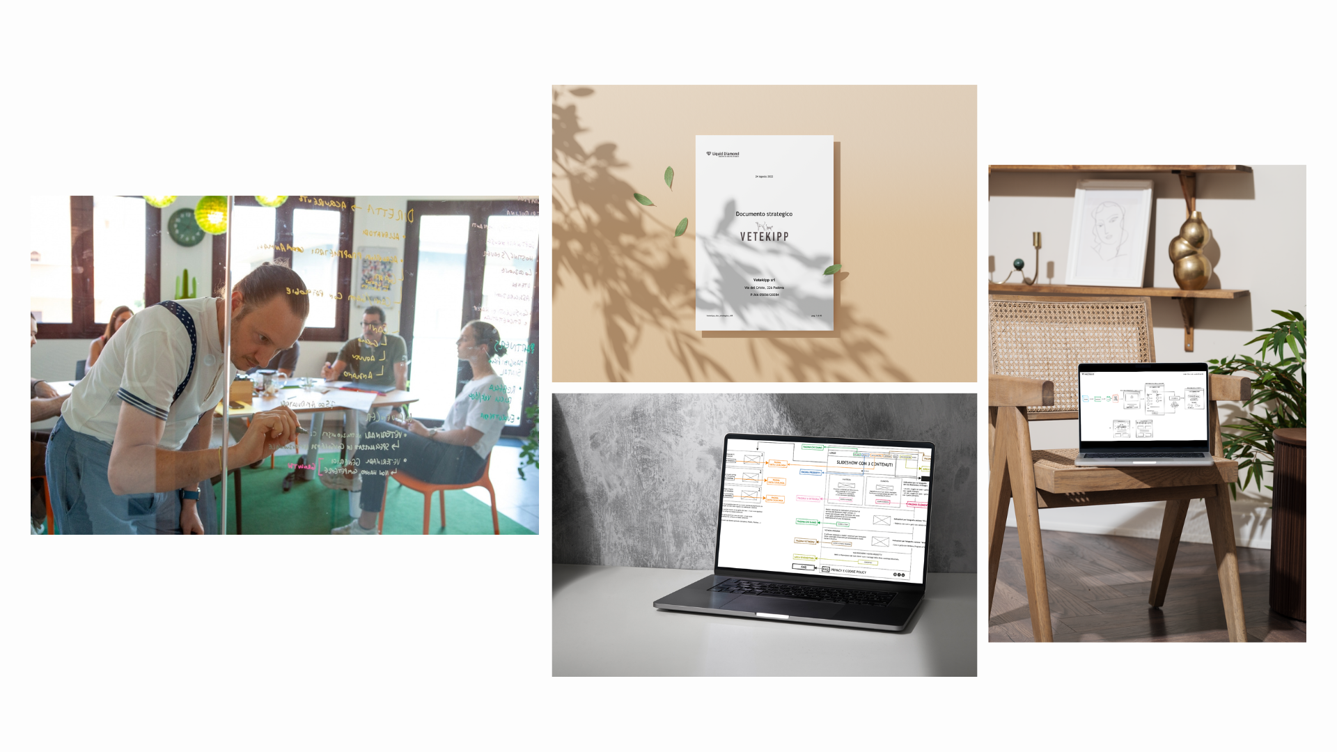 Vetekipp — workshop strategico, documento, wireframe