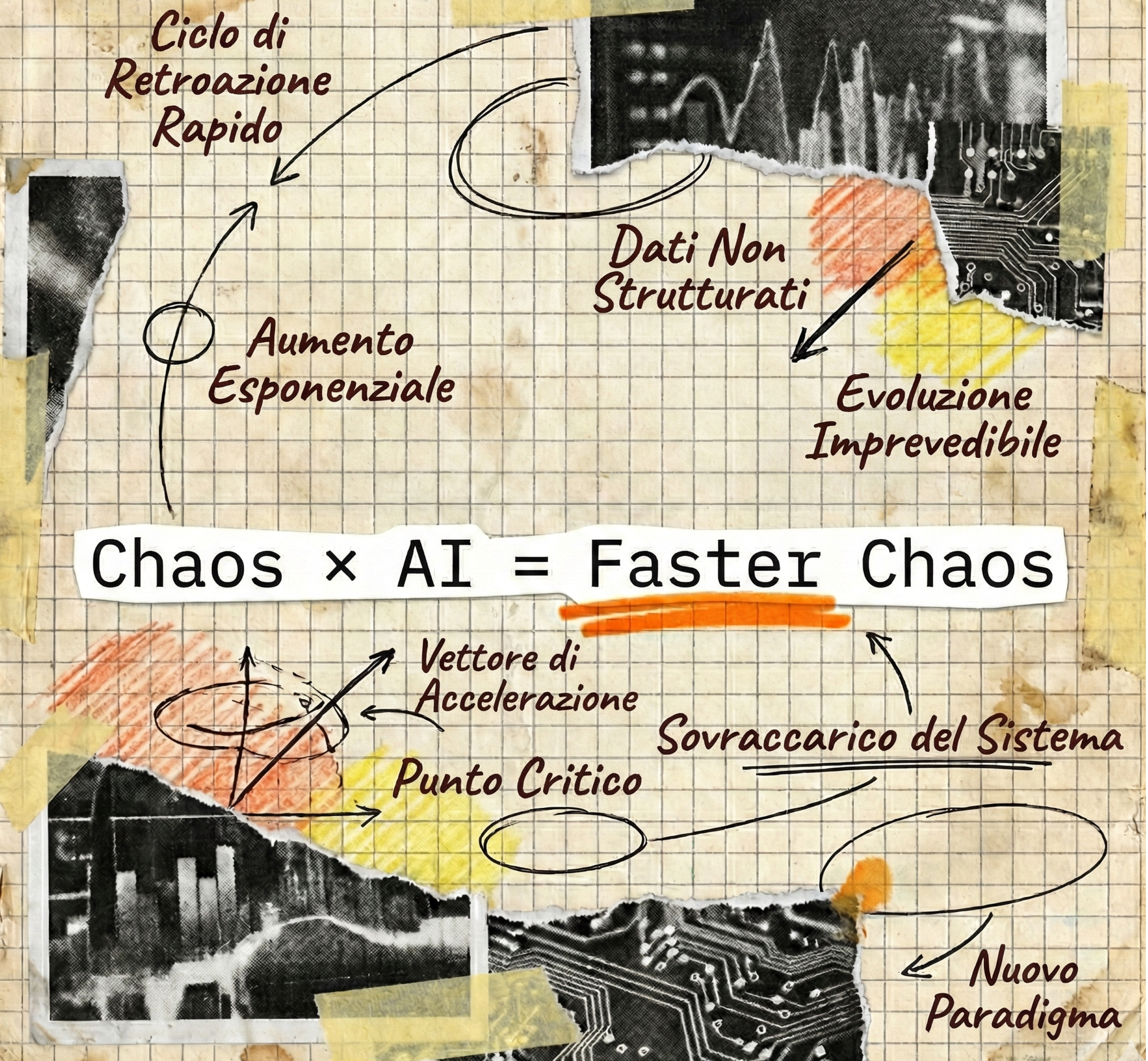 Cristiano Gerunda — Post LinkedIn 'Chaos × AI = Faster Chaos'