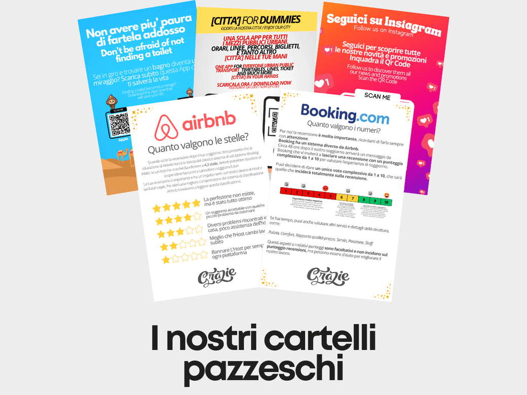 I cartelli pazzeschi di Vita da Host