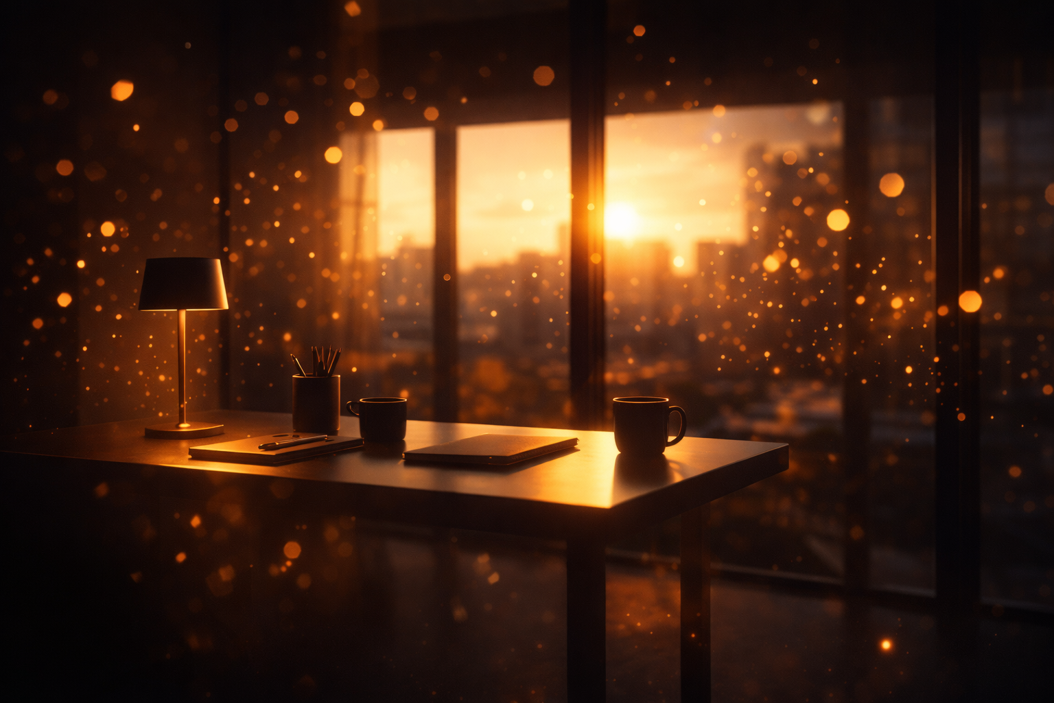Golden hour workspace - Voice to email app