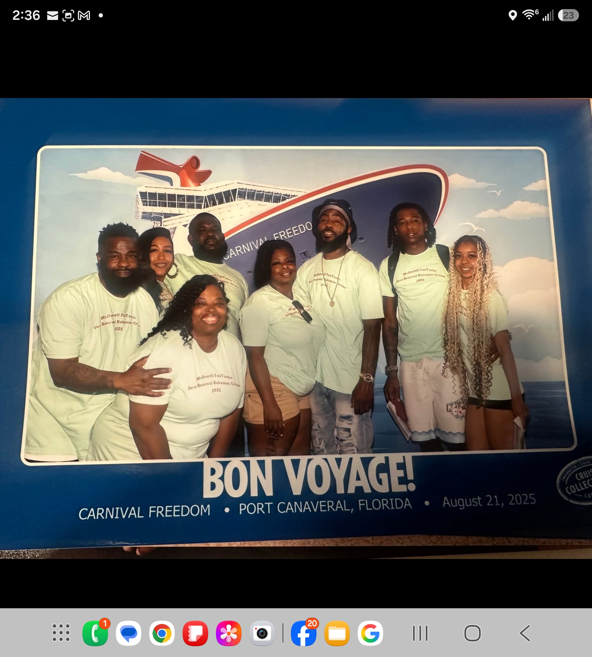 Carnival Freedom · Bahamas Vow Renewal