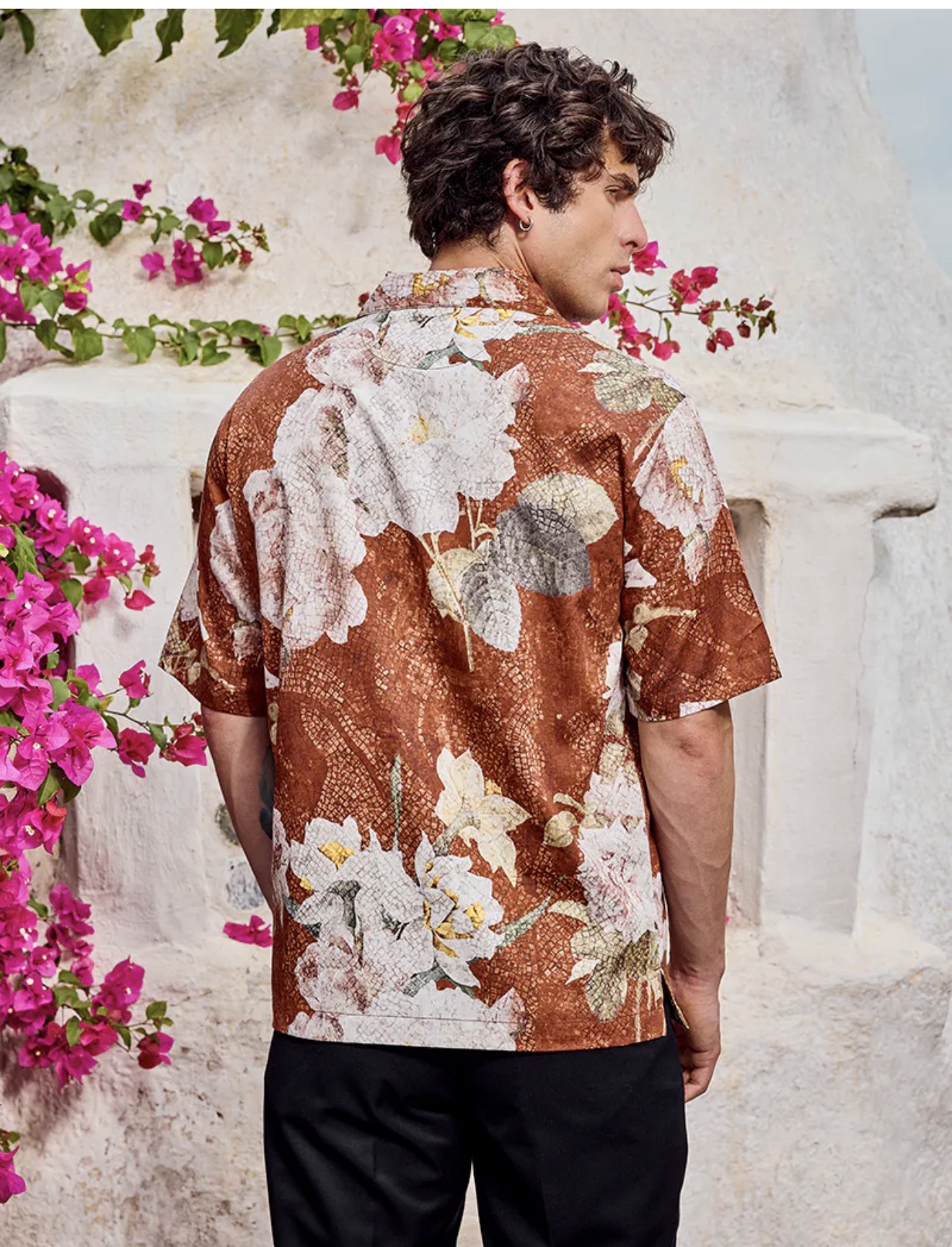 Terracotta Bloom Cuban Shirt 5