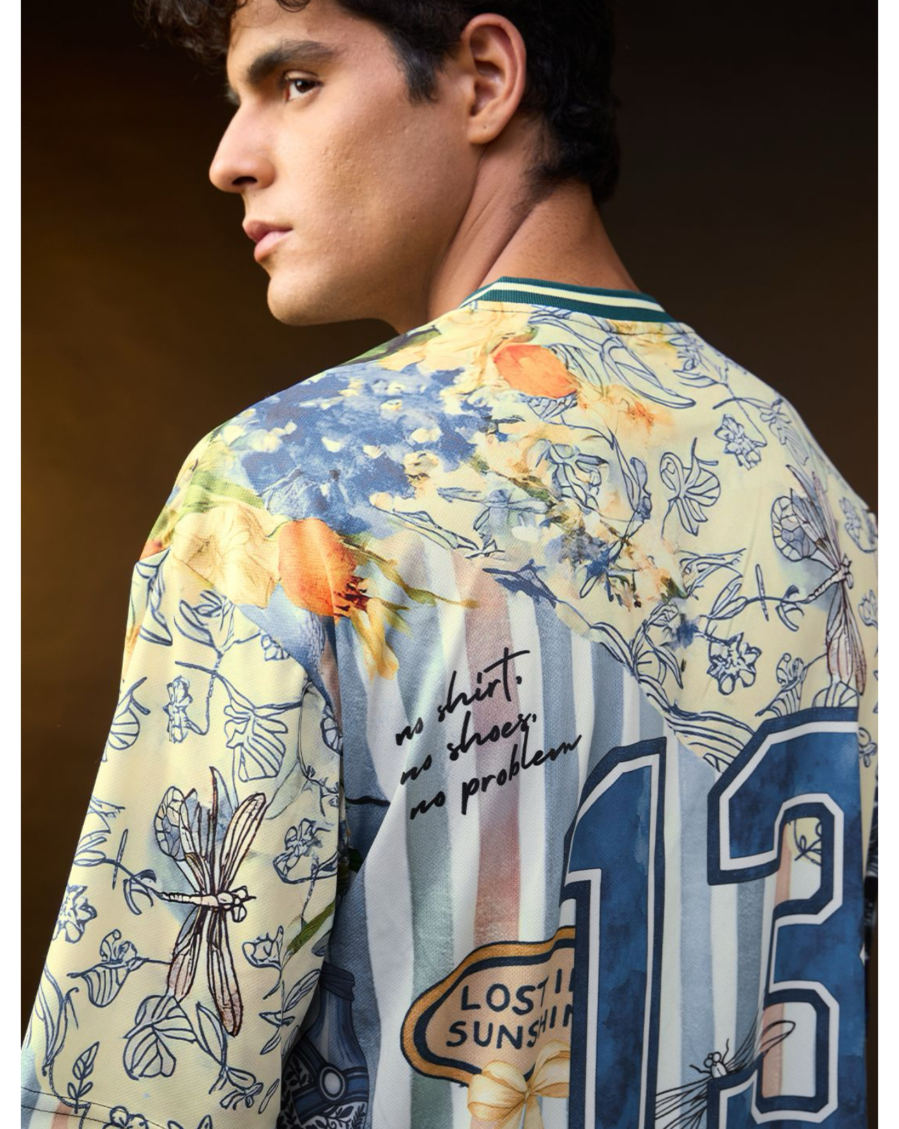 Chill Botanical Jersey Oversized Tee 4