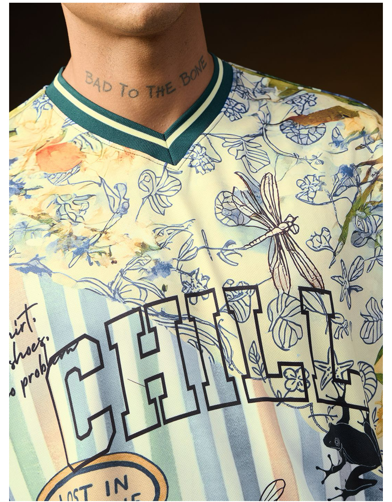 Chill Botanical Jersey Oversized Tee 2