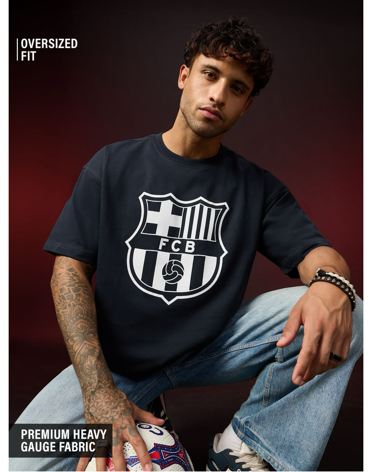 FCB Heritage Oversized Football Tee