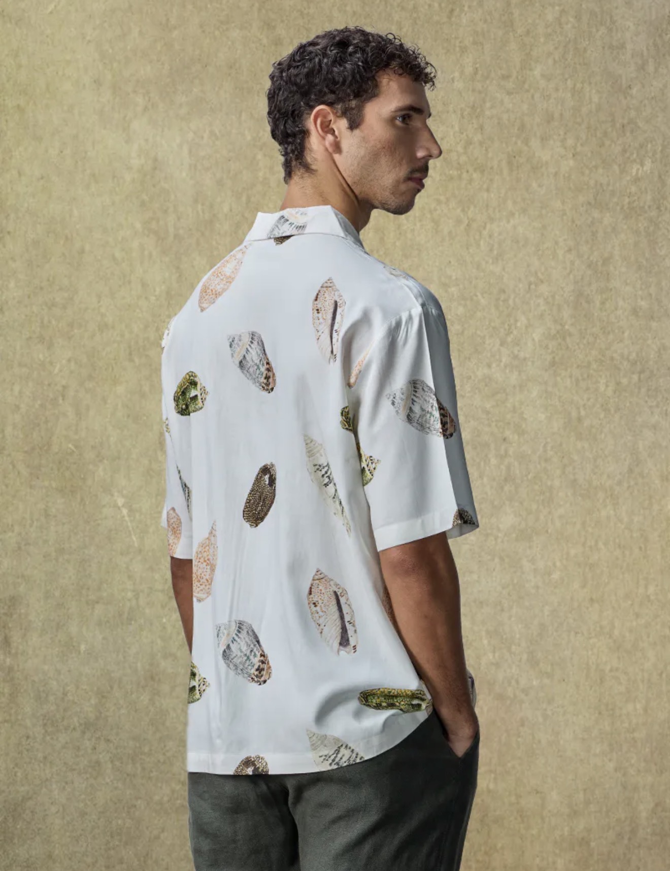 Coastal Shell Art Cuban Shirt 4