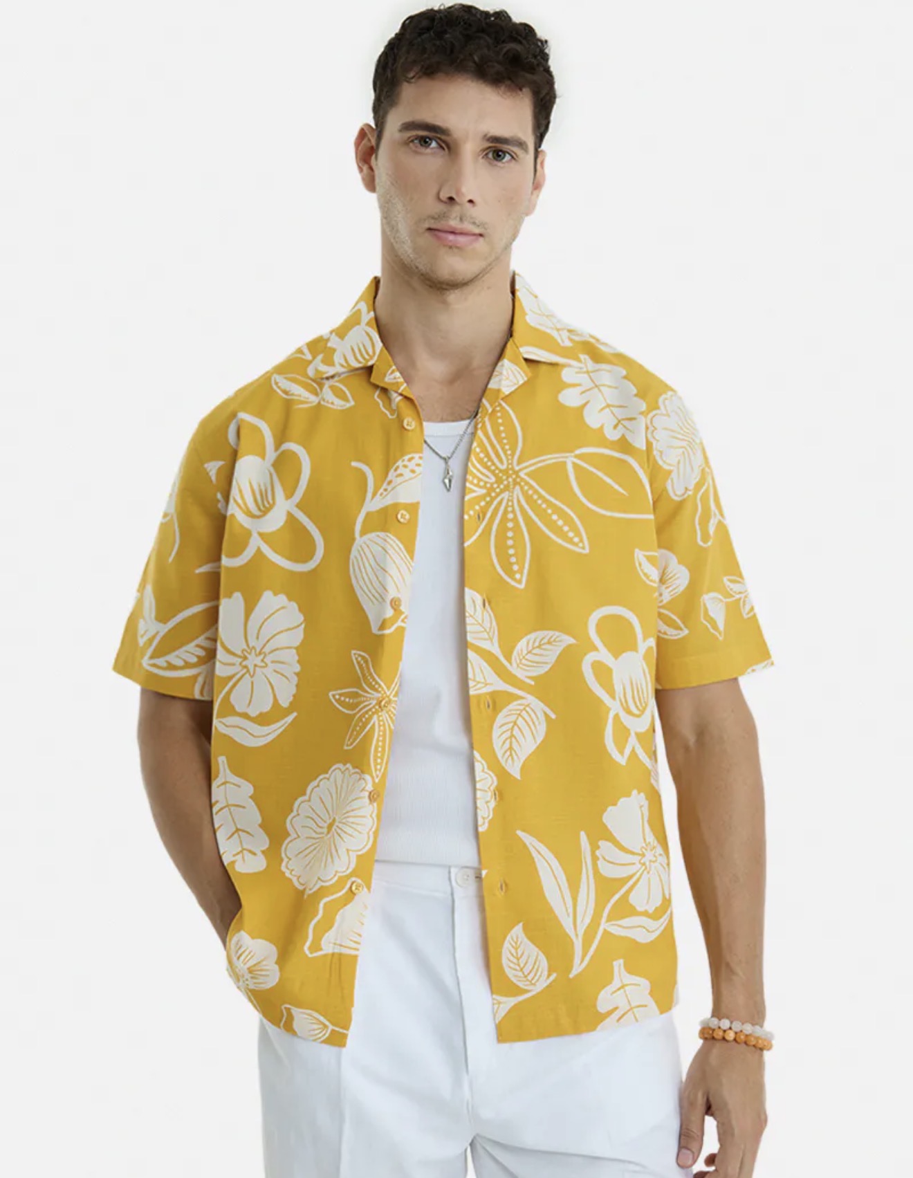 Tropical Floral Hawaiian Shirt